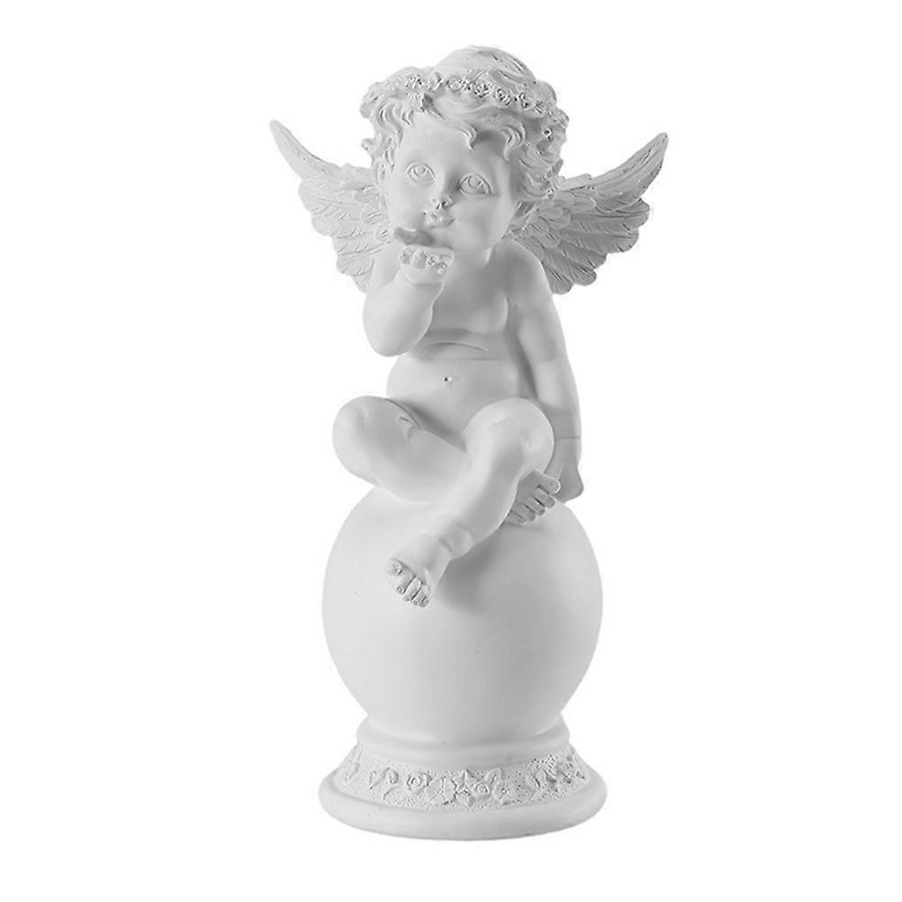 Garden Ornaments Resin Angel Statue Smooth Surface Excellent Workmanship For House Decoration 26x13.5cm 1Pack