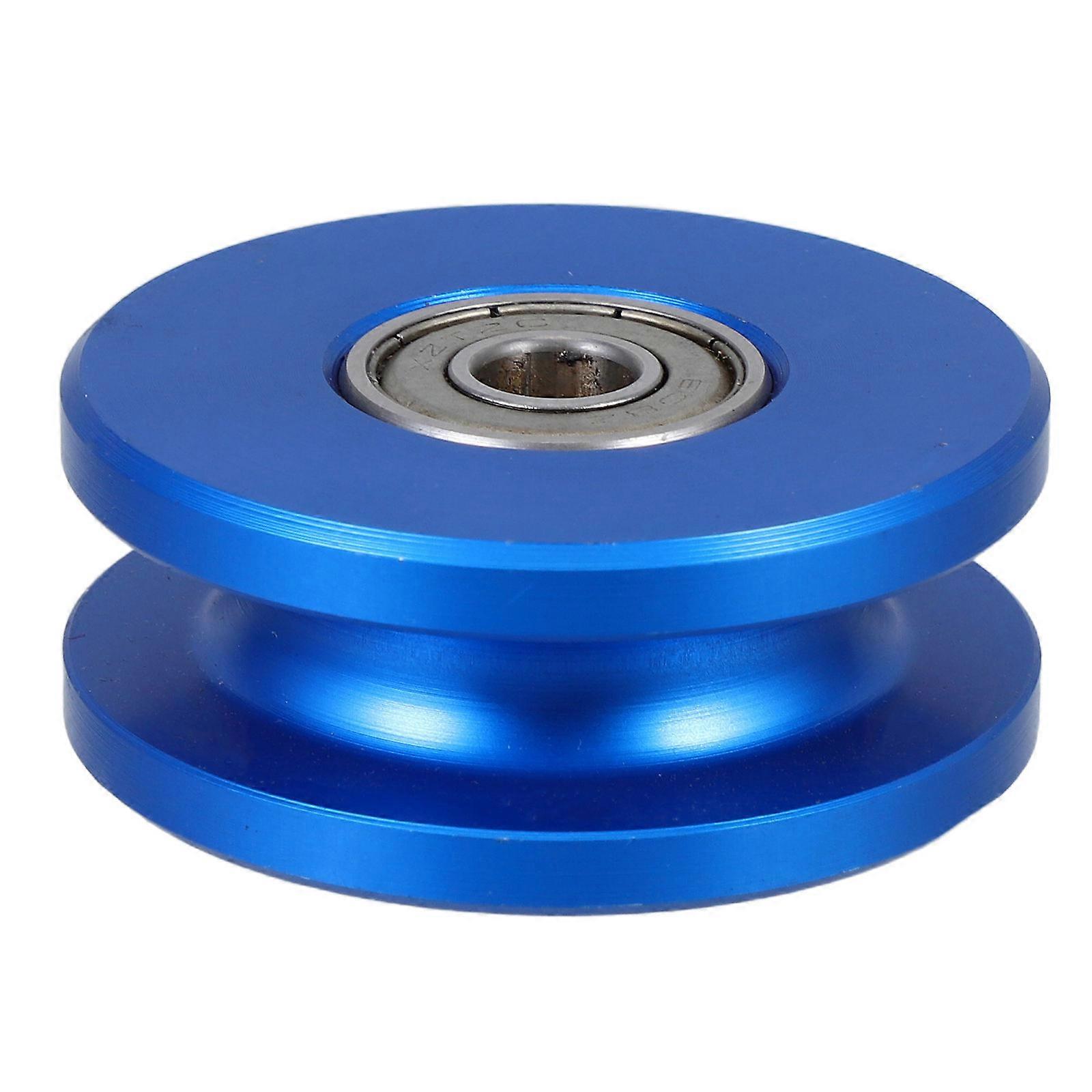 Pulley System Gym Wall Climbing Machine Wheel with Dual Bearing Design Blue 2×2×0.8in Enhanced Stability 1Pack