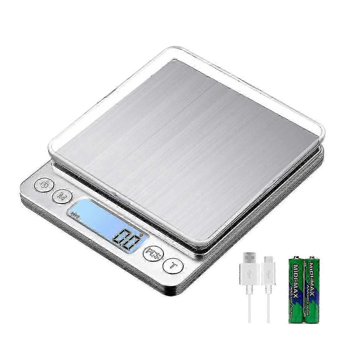 Upgraded USB Charging Mini Kitchen Scale with High Accuracy LCD Display