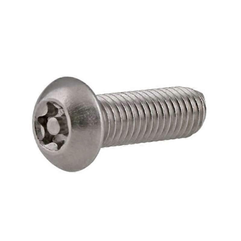 M3 M4 A2-70 304 Stainless Steel Six Lobe Torx Button Pan Round Head Security Screws 25mm Pack of 50