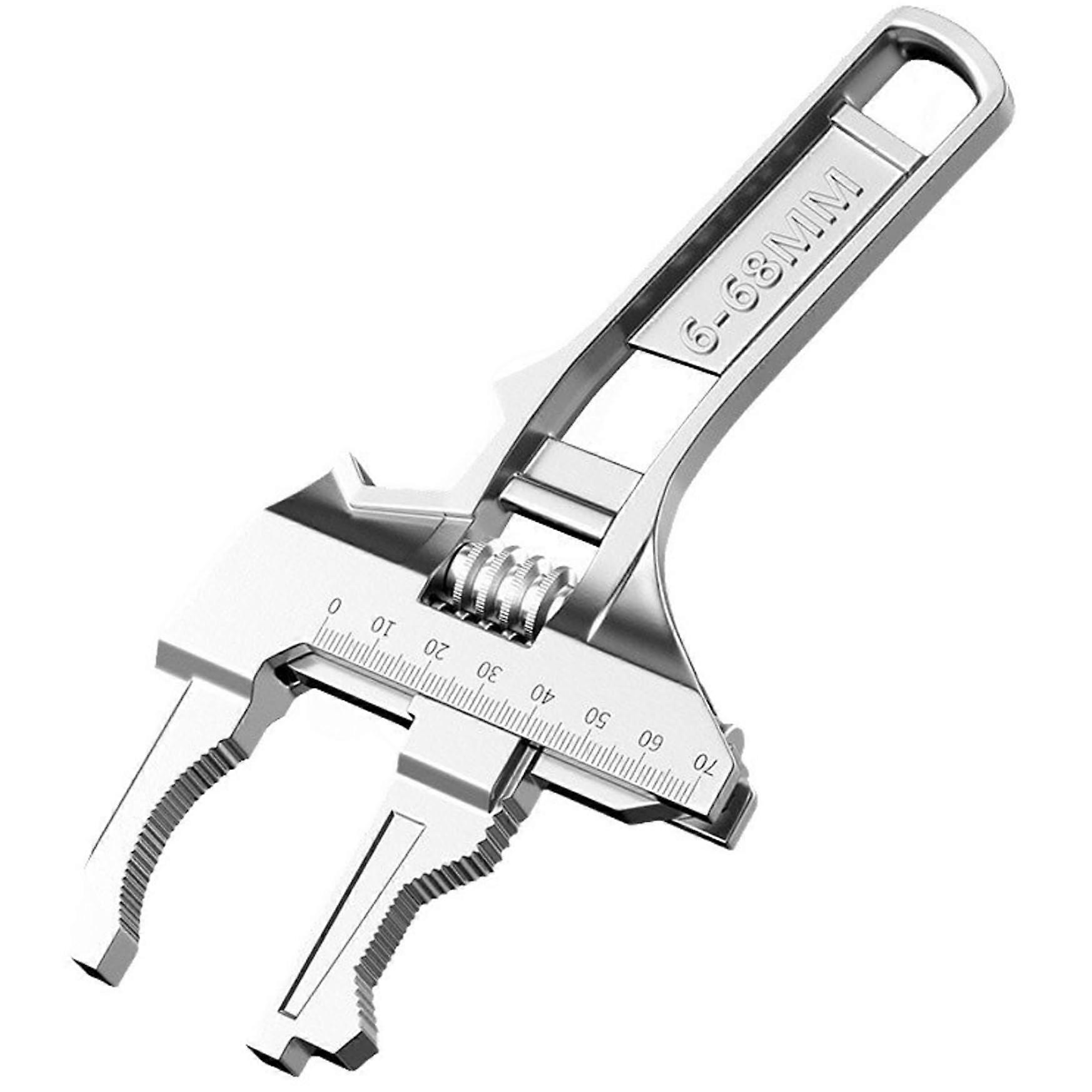 Reversible Adjustable Wrench 668mm Wide Jaw Spanner with Short Handle
