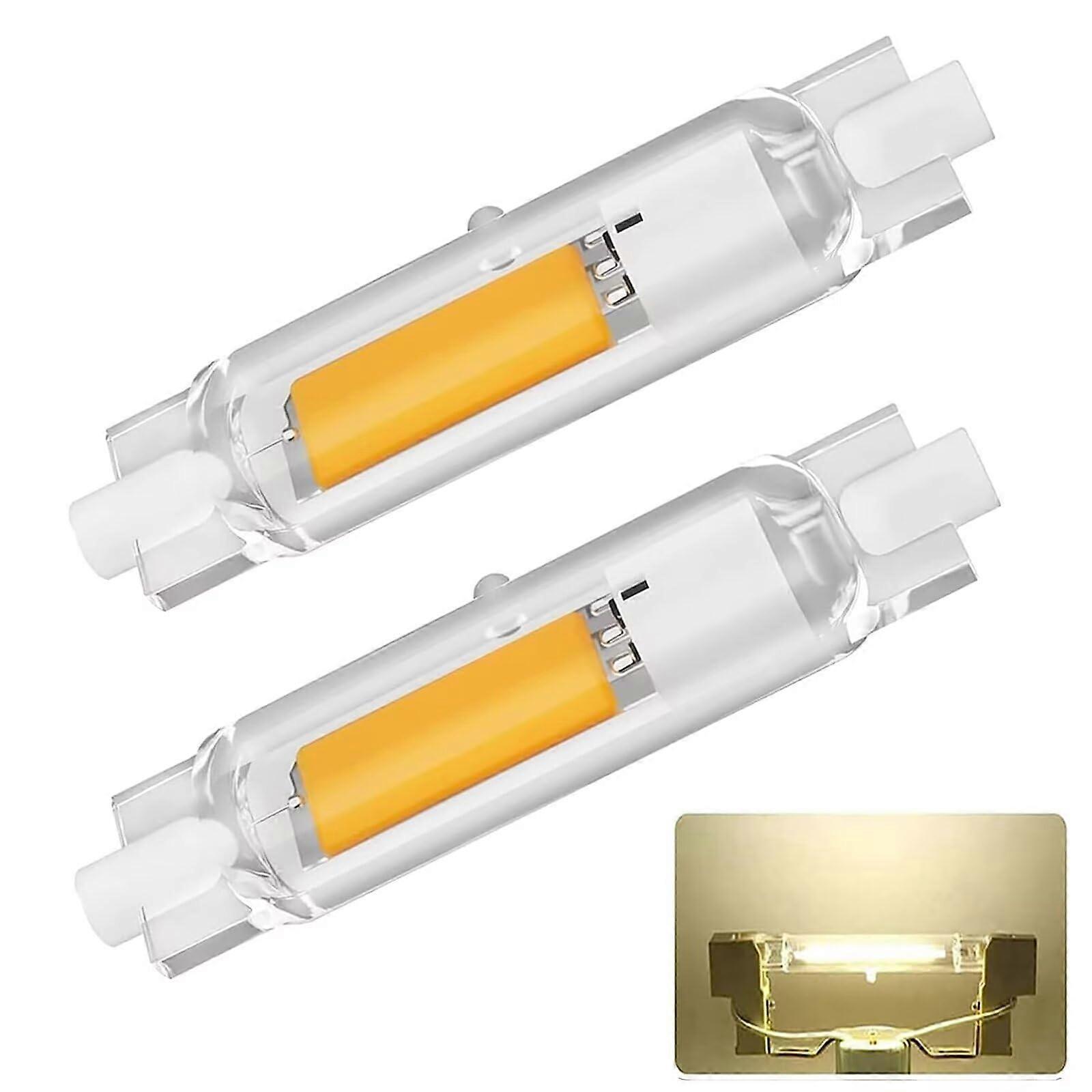 R7S LED 78 mm Dimmable 20W, 4000K, 2000LM, No Flickering, Pack of 2