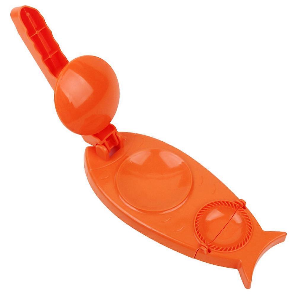 Portable 2in1 Dumpling Maker with Sturdy Handles for Home Use in Red PP Material 5.5 Inches