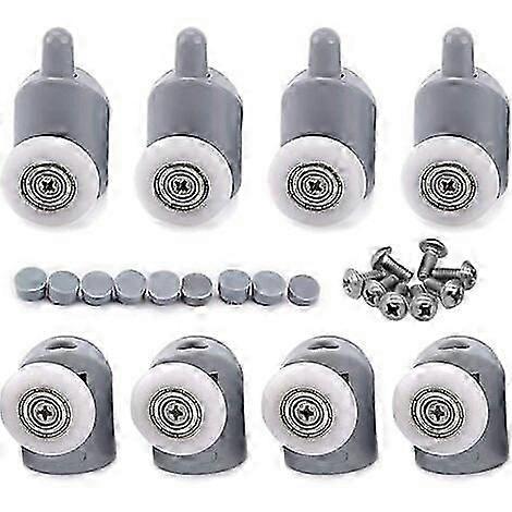 8-Piece 23mm Rollers for Shower and Bathroom Sliding Door Replacement