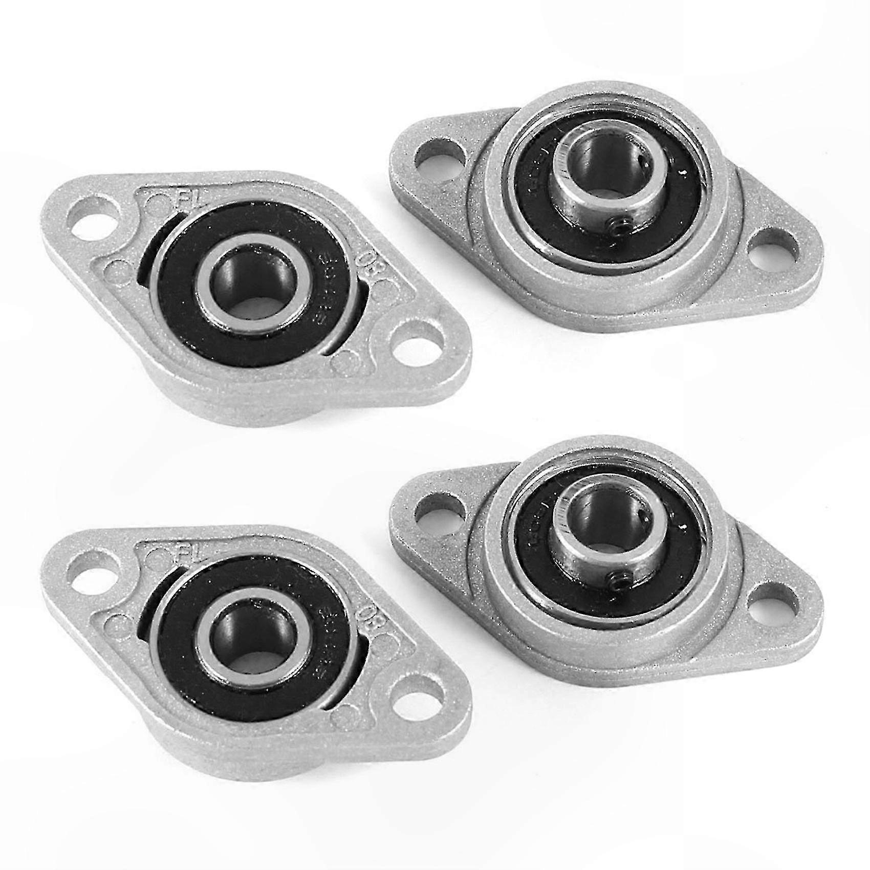 محمل كروي من سبائك الزنك والألمنيوم ، ذو حواف 8 مم ، 4 عبوات