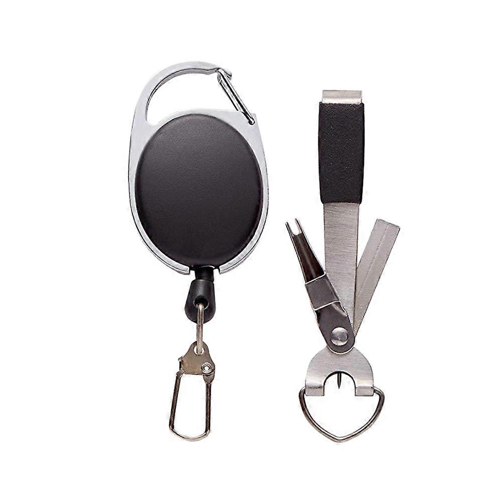 Fishing Knot Tool Fishing Tackle Gears Outdoor Fishing 9.5*4 Cm Line Nipper Hook Sharpener 2 Sets