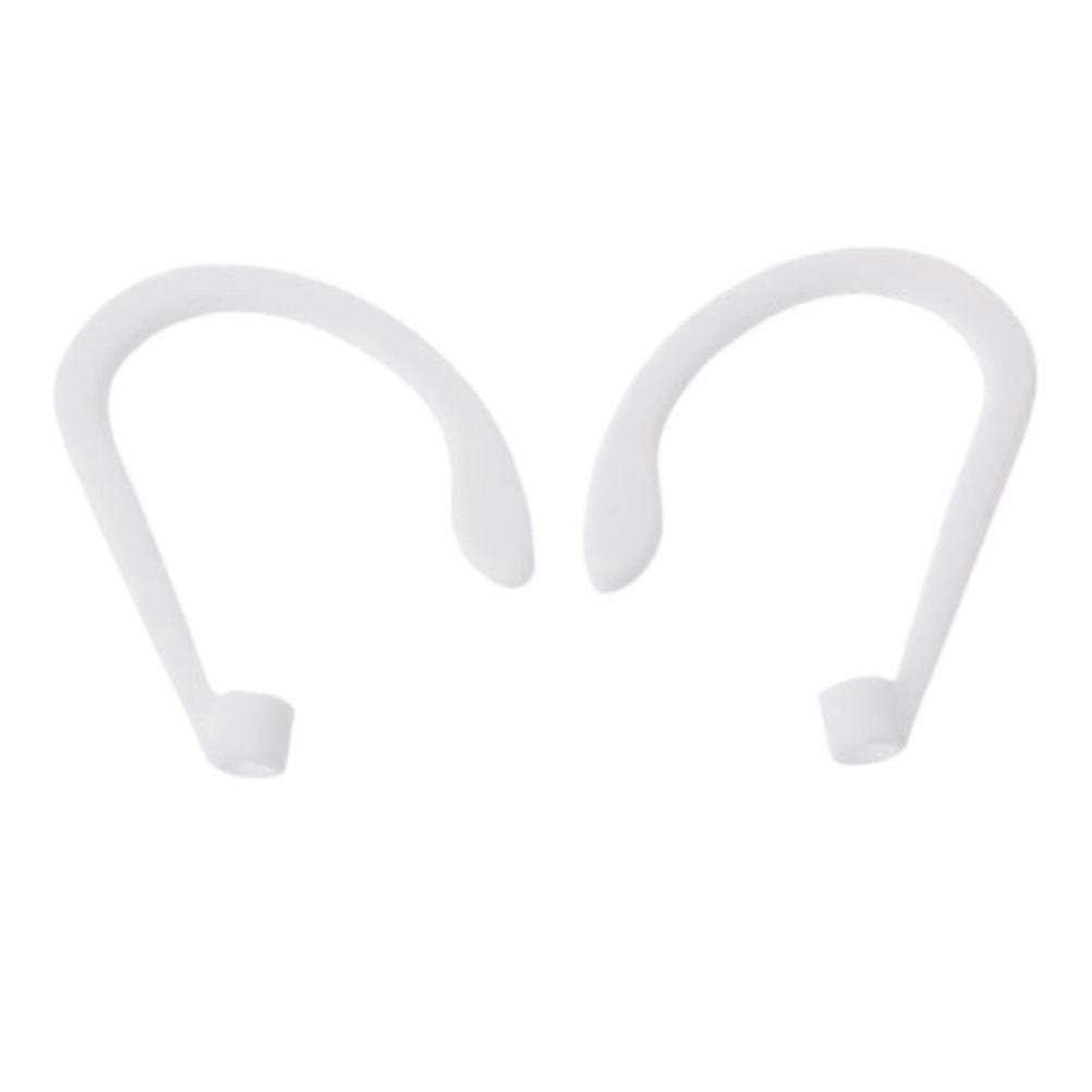 Lightweight Anti Lost Ear Hooks for Running Silicone Ear Tips Fit, White