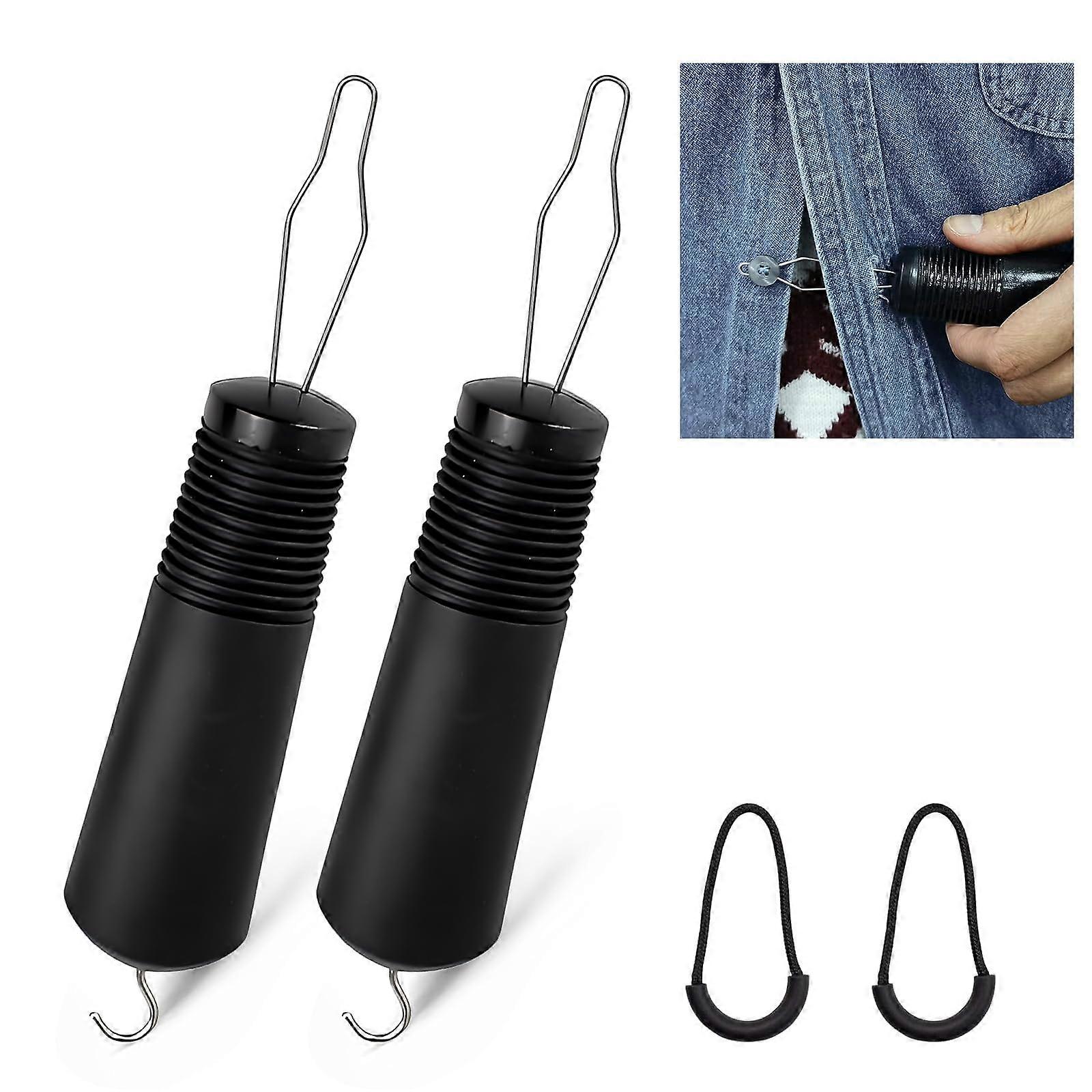 "2-Pack Button Hook Zipper Pull Aid for Seniors with Arthritis and Limited Dexterity, One-Handed Button Fasteners"