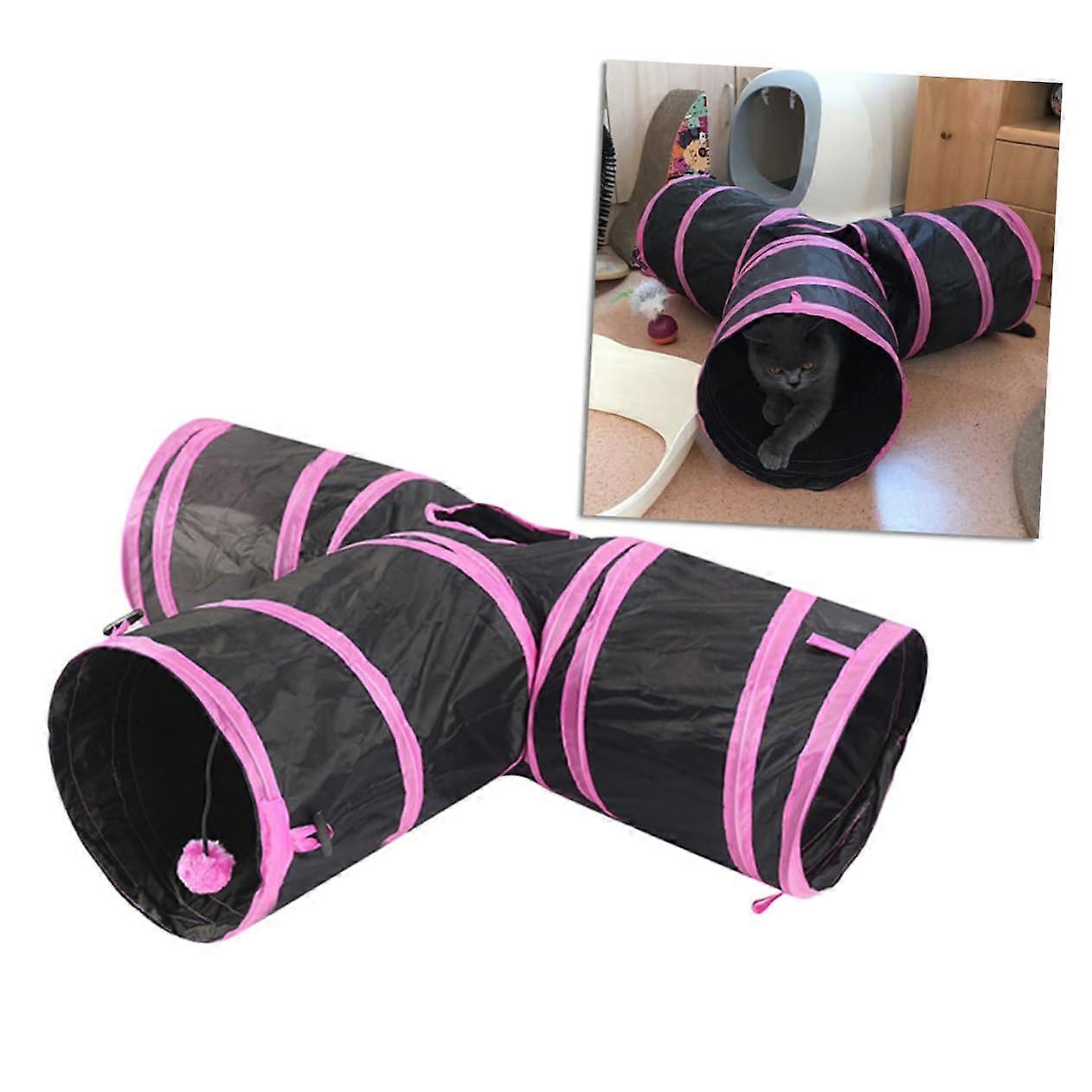 Foldable Cat Tunnel Toy Interactive Pet Plaything for Cats and Kittens Indoor and Outdoor Use