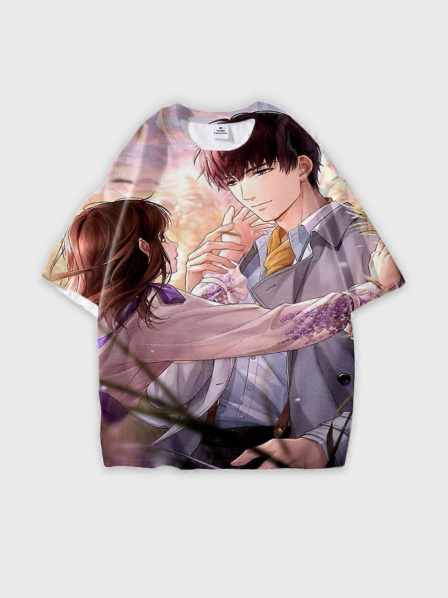 T-shirt col rond Role Pattern ample manches courtes E759