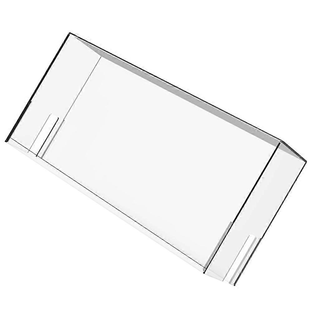 Transparent Acrylic Box for Game Console Protection with Side Openings for Wires 7.9"x5.5"x3.3"