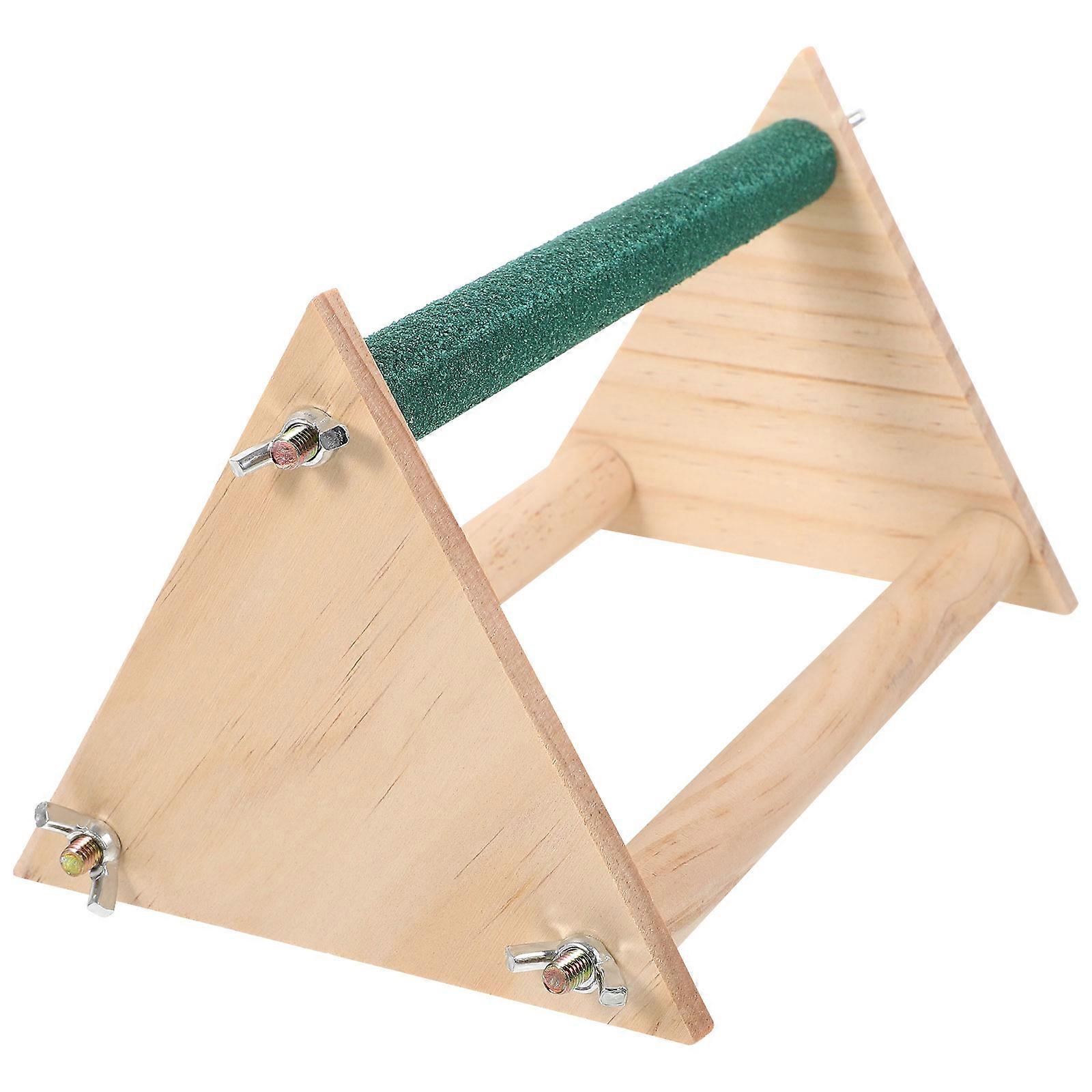 Portable Bird Perch Stand for Indoor Use with Multi Functional Design and Durable Synthetic Material 12.5x9.5 Inches