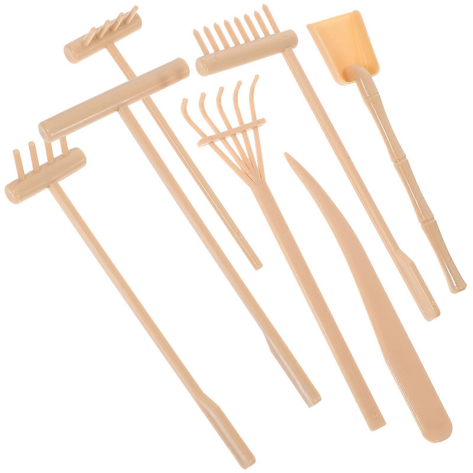 Zen Garden Rake Set Meditation Tool Kit with Rakes and Prong Rake for Creating Calming Designs and Decor