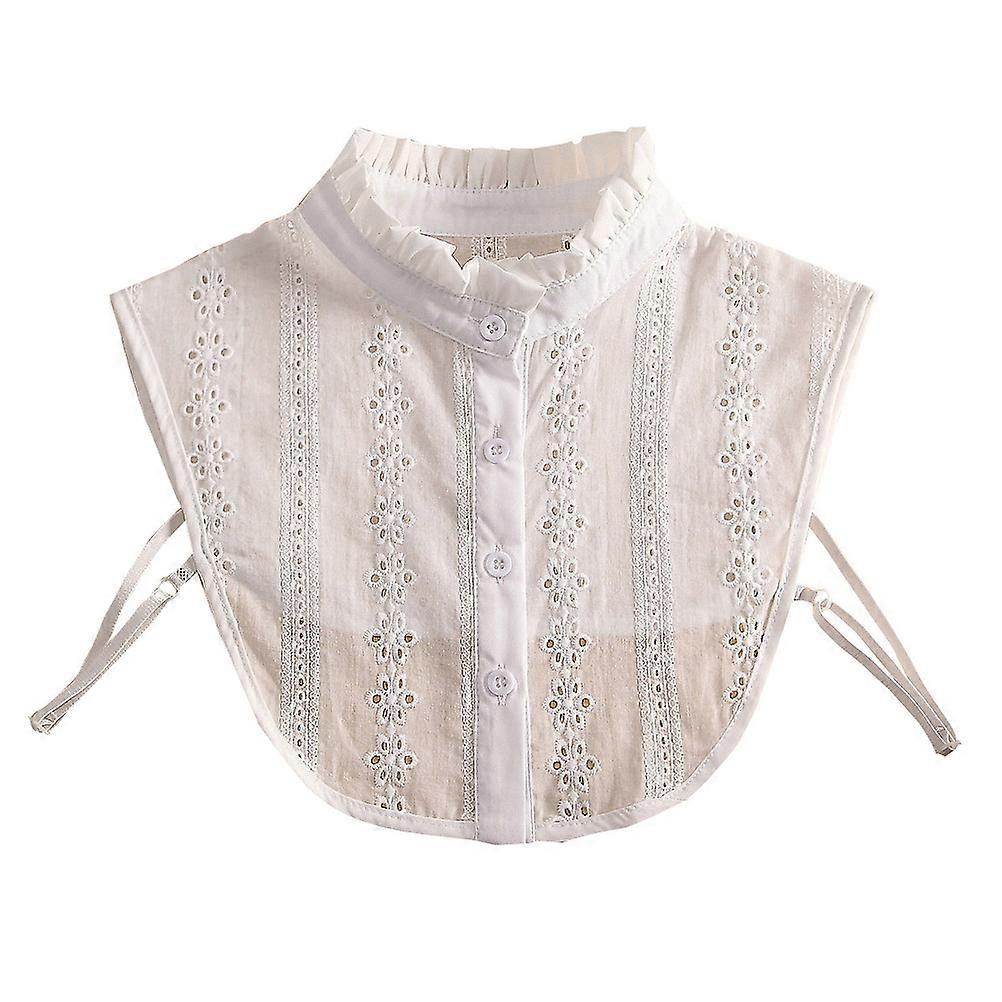 Faux collare abbigliamento accessorio donne staccabile design semplice bianco 1 pz