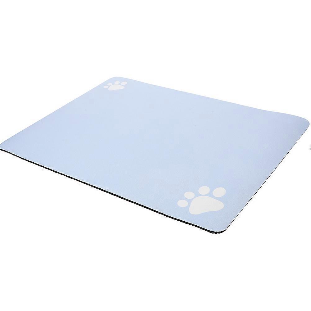 Dog Feeding Mat Bath Time Absorbent Non-slip Multi-functional Silica Mud 50.00X30.00X0.40cm 1Set