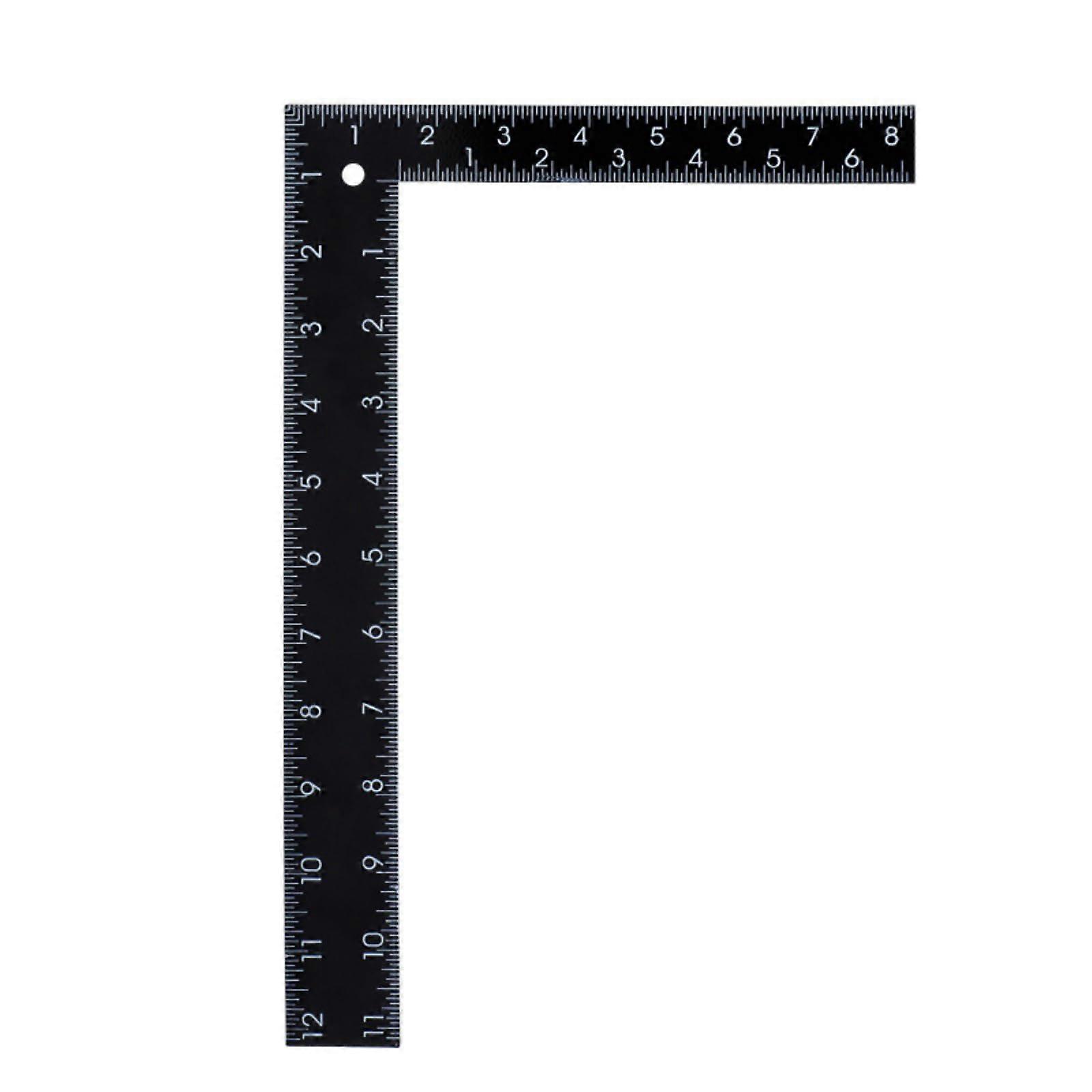 Precision Measuring Tool with Clear Scale for Accurate Right Angle Measurements in Construction Projects