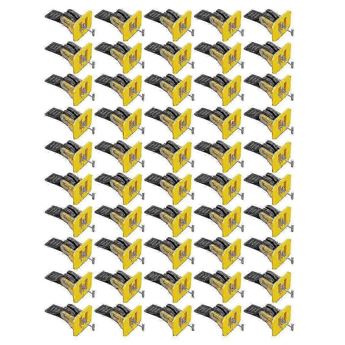50 Pcs Tile Leveling System Construction Tool Parts - Manual Tile Laying & Leveling Accessories Compatible with Zekai Tools