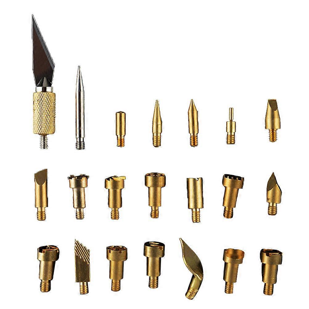 Copper Soldering Iron Tips for Industrial Use Golden 22 Different Copper Tips for DIY Tools Kit