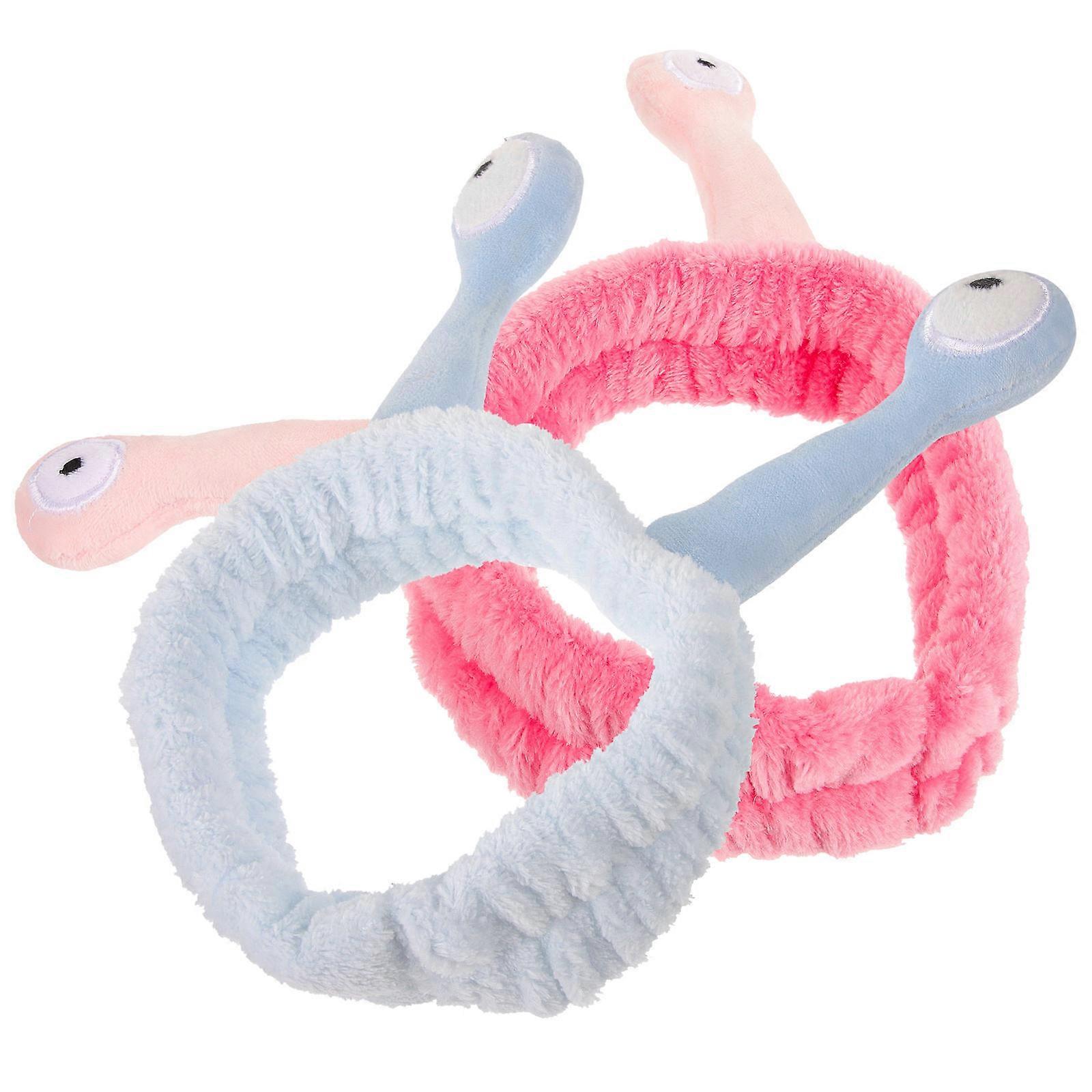Stylish Snail Headbands Sports Use Makeup Headband Assorted Color Perfect For Women 2Set