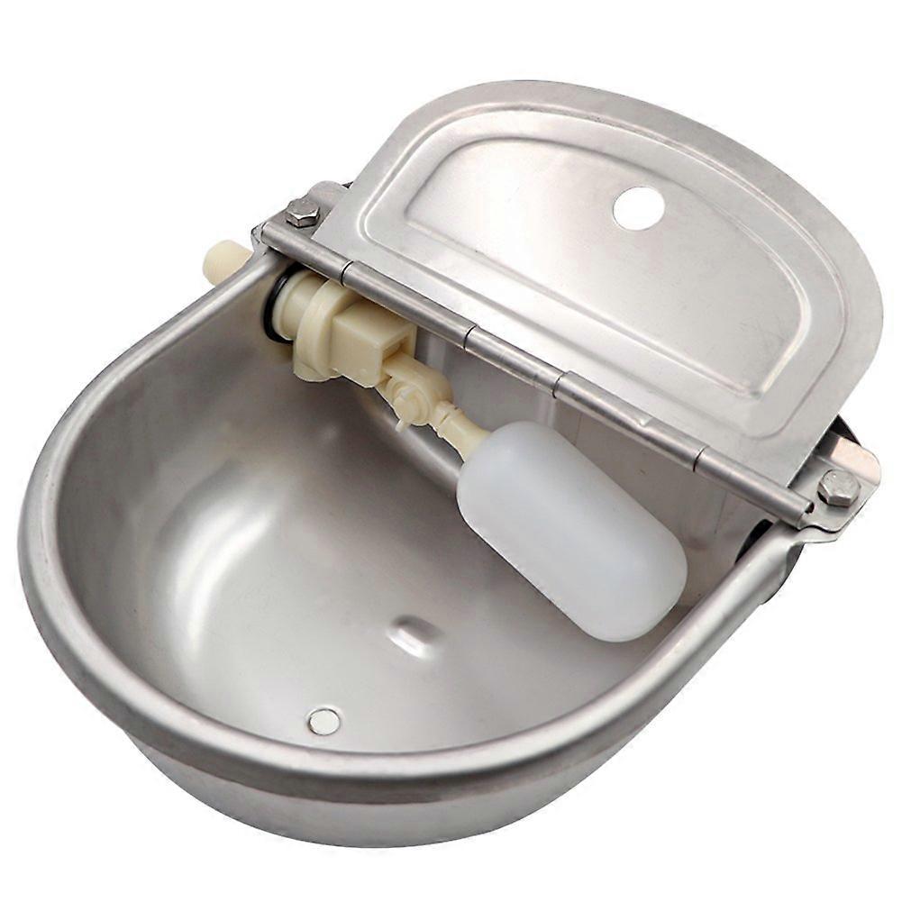 Beef Drinker Stainless Steel Automatic Drinking Bowl with Float Valve for Dogs Horses Cattle Goats and Sheep