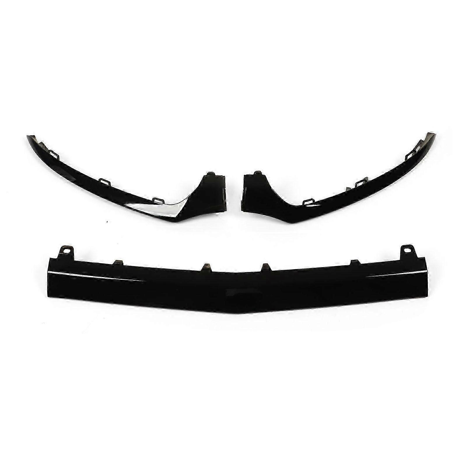 3pcs Gloss Bumper Lower Trims Replacement For Mercedesbenz Cclass W205 C205 A205