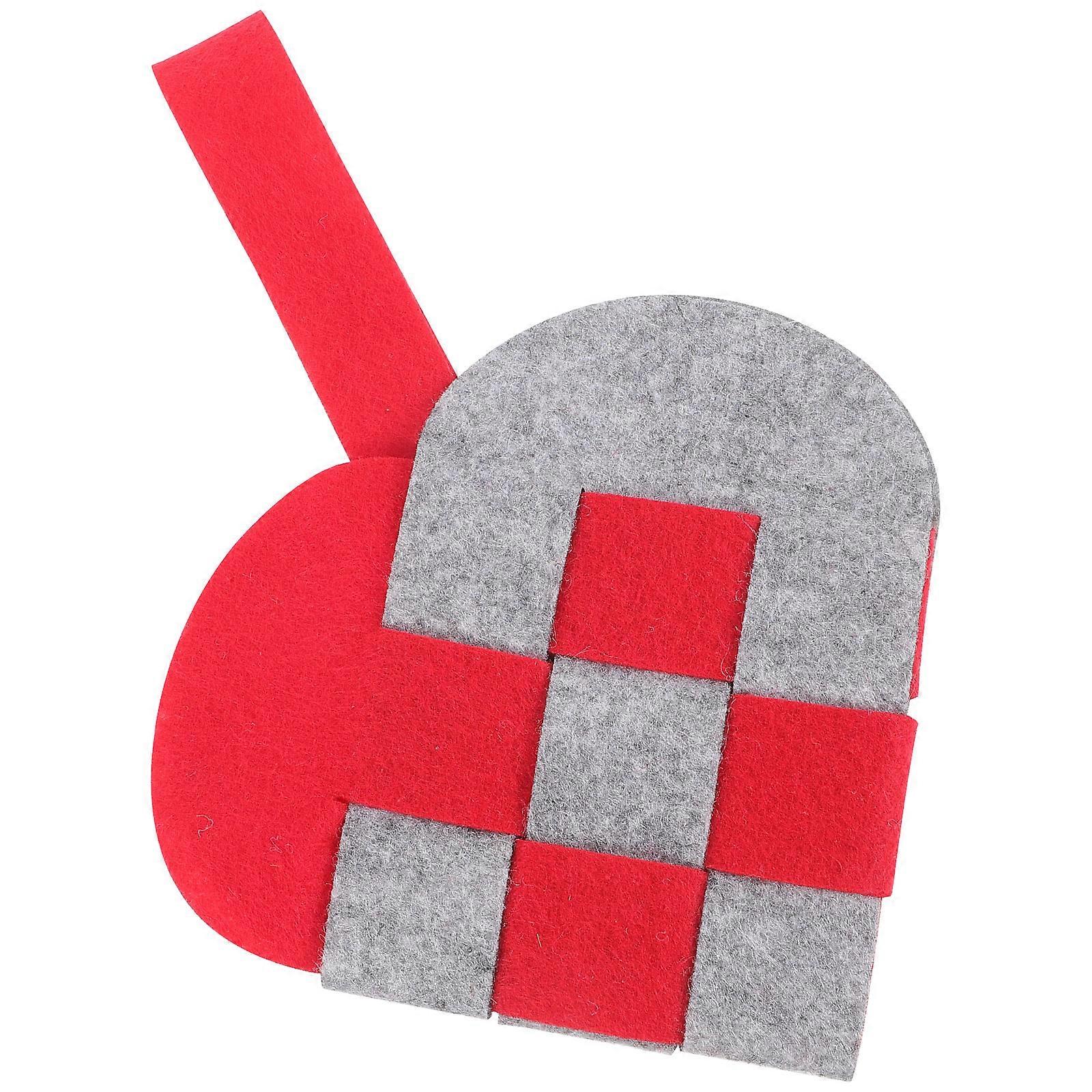 حقيبة جميلة على شكل قلب مثالية لتغليف هدايا عيد الميلاد وعيد الشكر 22X14.5 سم 1 قطعة