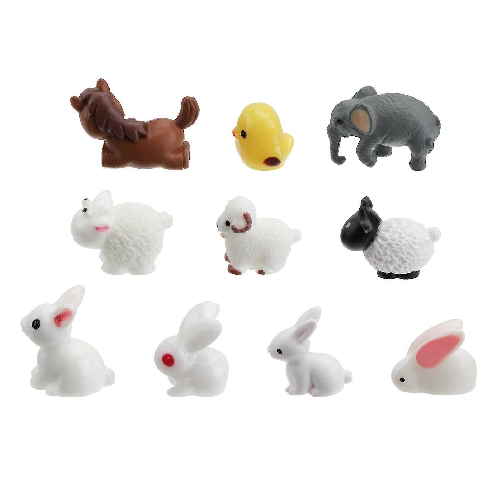 Micro Landscape Decor 10Pcs Random Style Ideal For DIY Projects And Living Space Brightening With Durable PVC Material