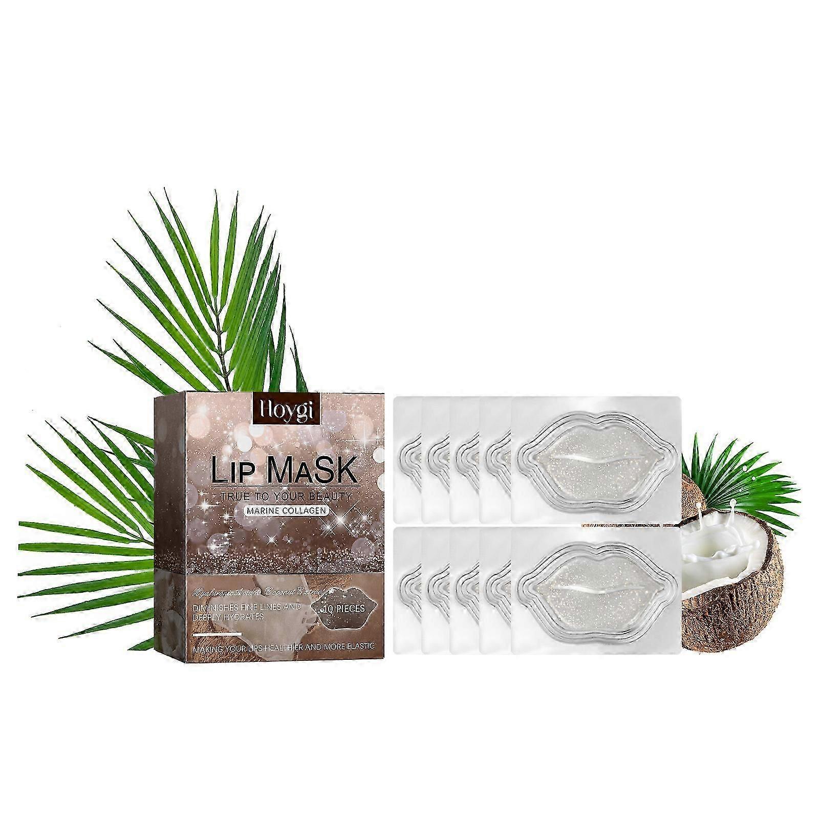 Hoygi lip mask nourishes and plumps lips while fading fine lines