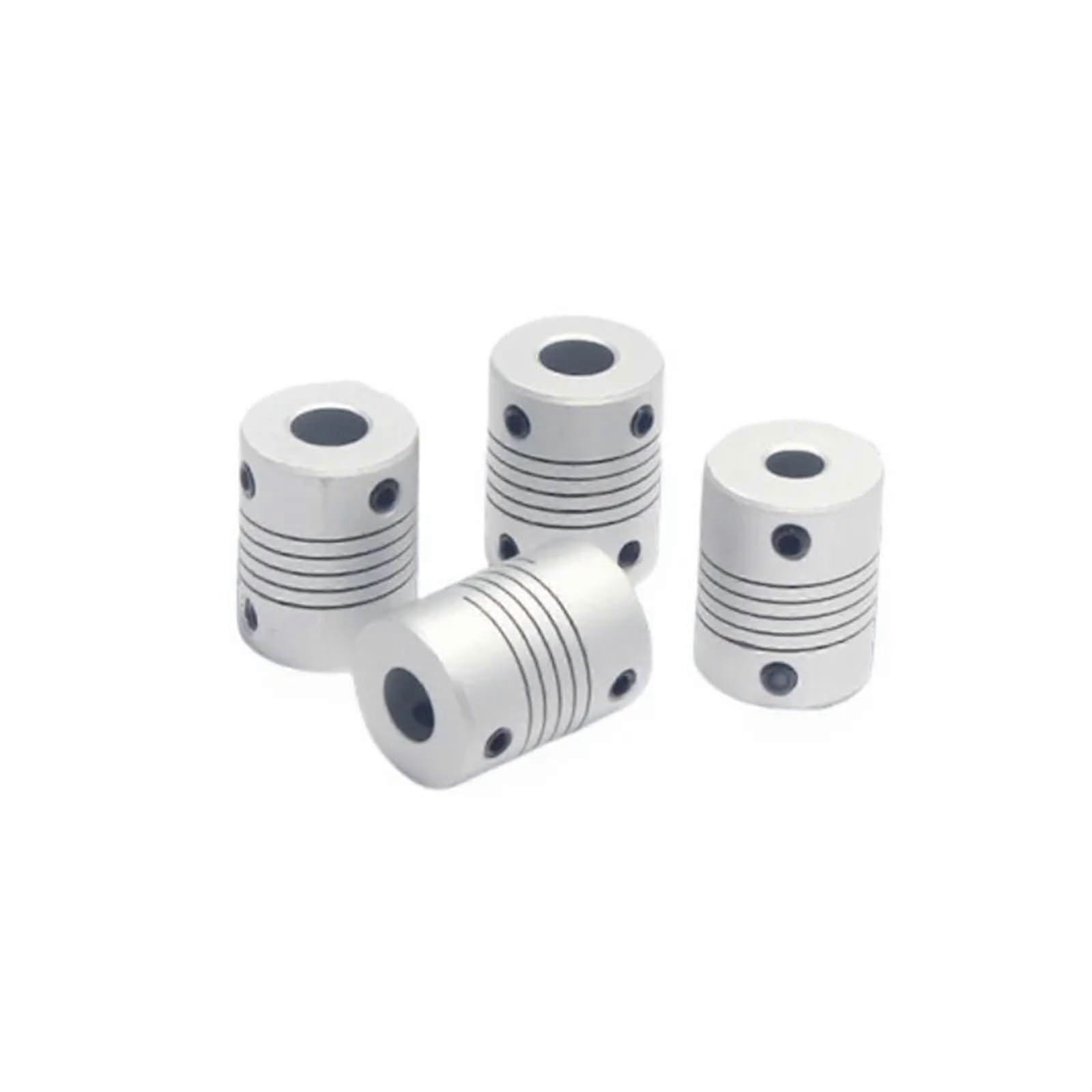 D19L25 Aluminium Z Axis Flexible Coupling For Stepper Motor Shaft Coupler 3D Printer 3-10 mm Bore 8x8 1 Piece