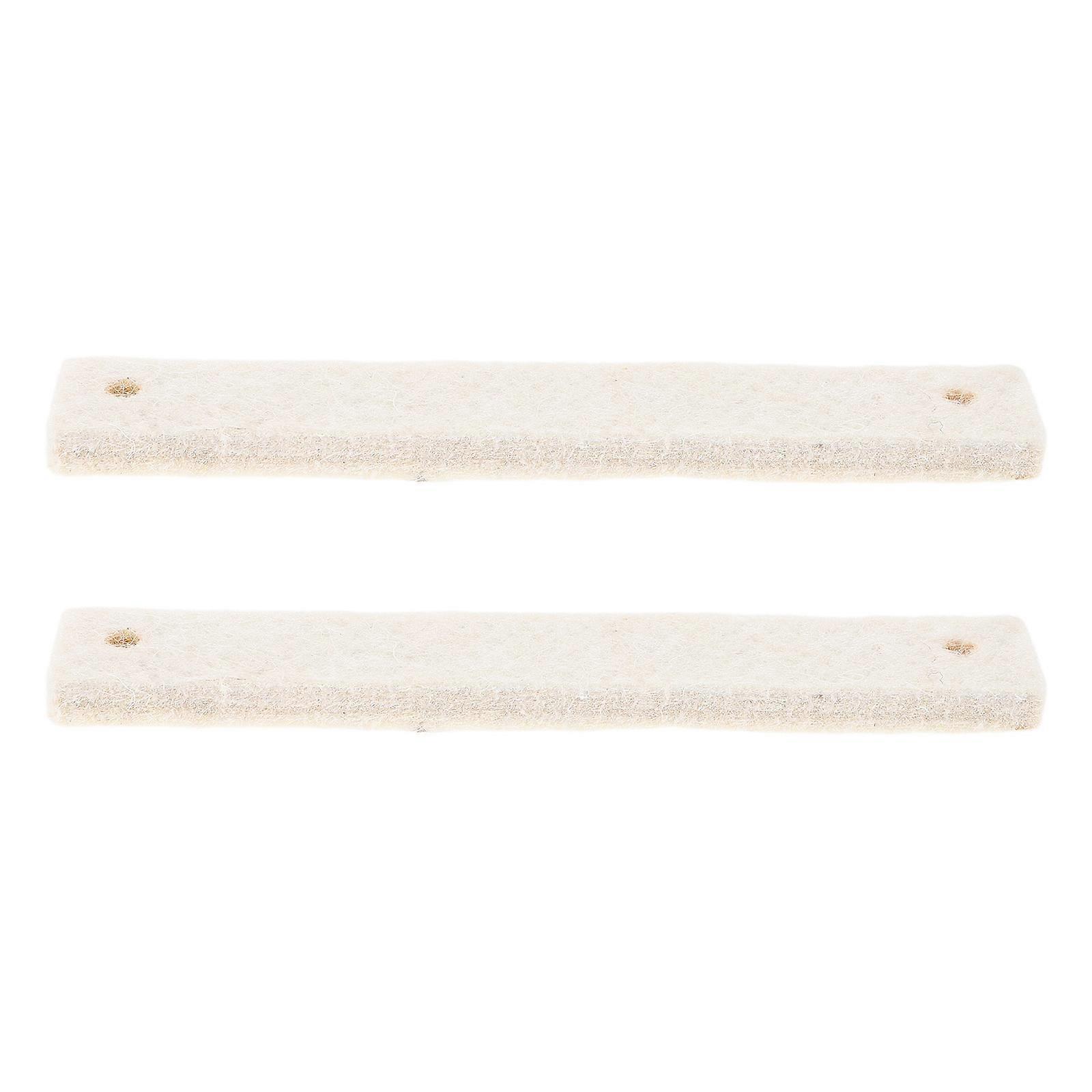 Bike Brake Pads with Wool Slices for Safe Performance Beige for Indoor Fitness Bikes 2pcs