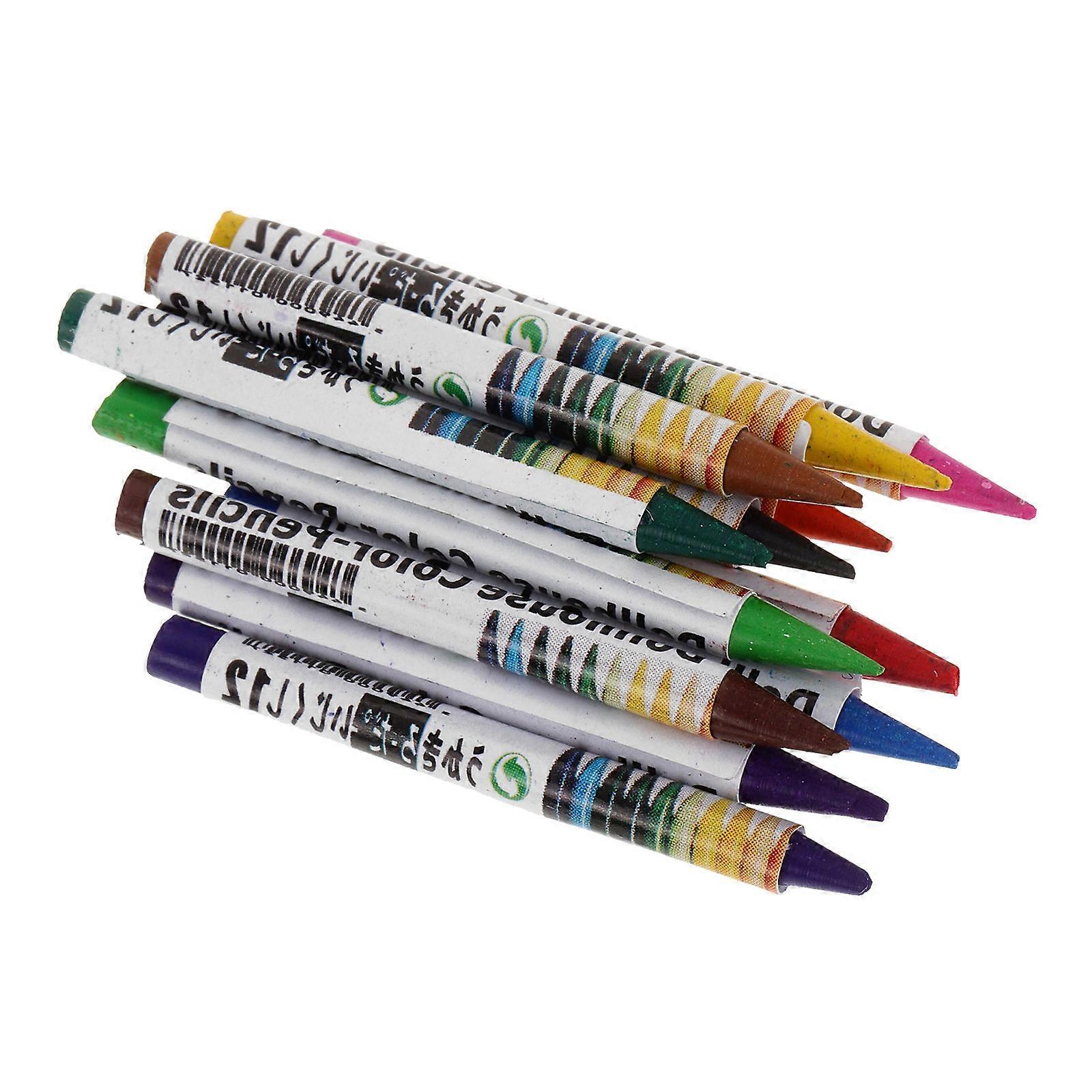 Small Rectangular Crayons Models for DIY Decoration Assorted Color Plastic 1 Set