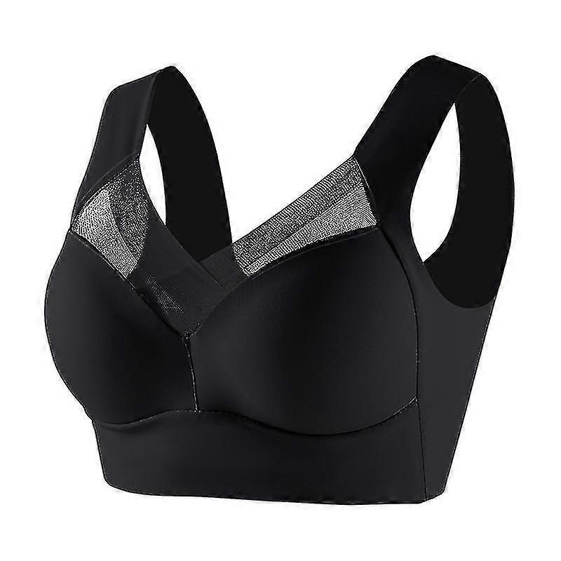 Womens Wireless Bra, Full-coverage Pullover Stretch-knit Bra, Smoothing T-shirt Bra