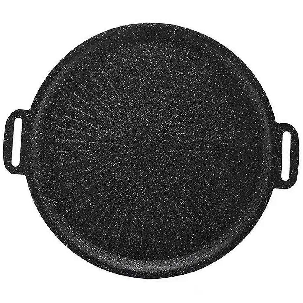 Non Stick Cast Iron Grill Pan for Outdoor Barbecue, Compact Design for Multi Use Grilling of Steaks and Vegetables