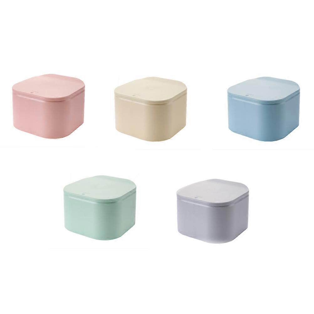 Mini Waste Bin for Home Office Made of Durable Plastic Green Color Easy to Clean 4L Capacity