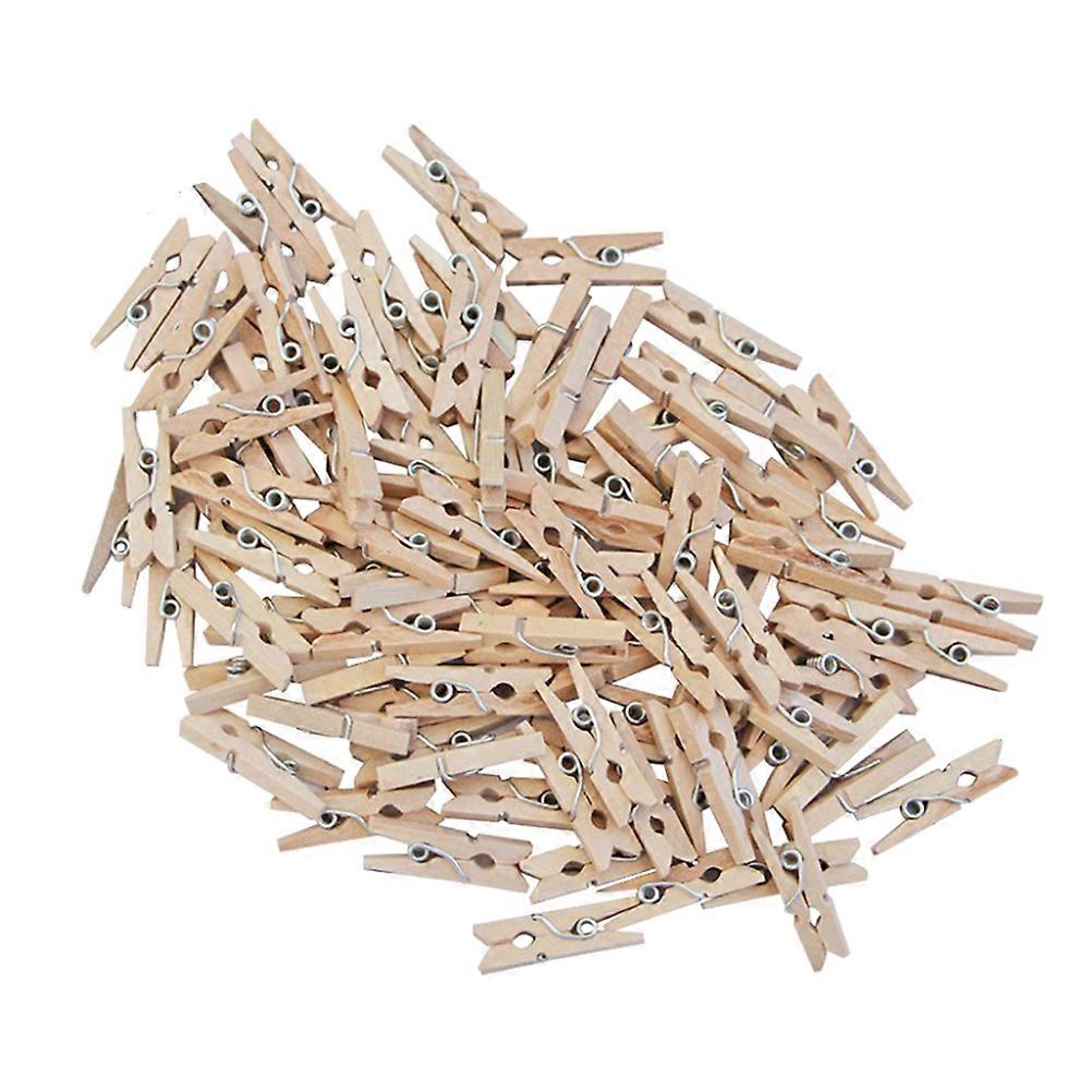 20pcs Natural Wooden Mini Clothespins for Crafting, Home Decor, and Photo Collages – Versatile Wooden Clips for Creative Projects