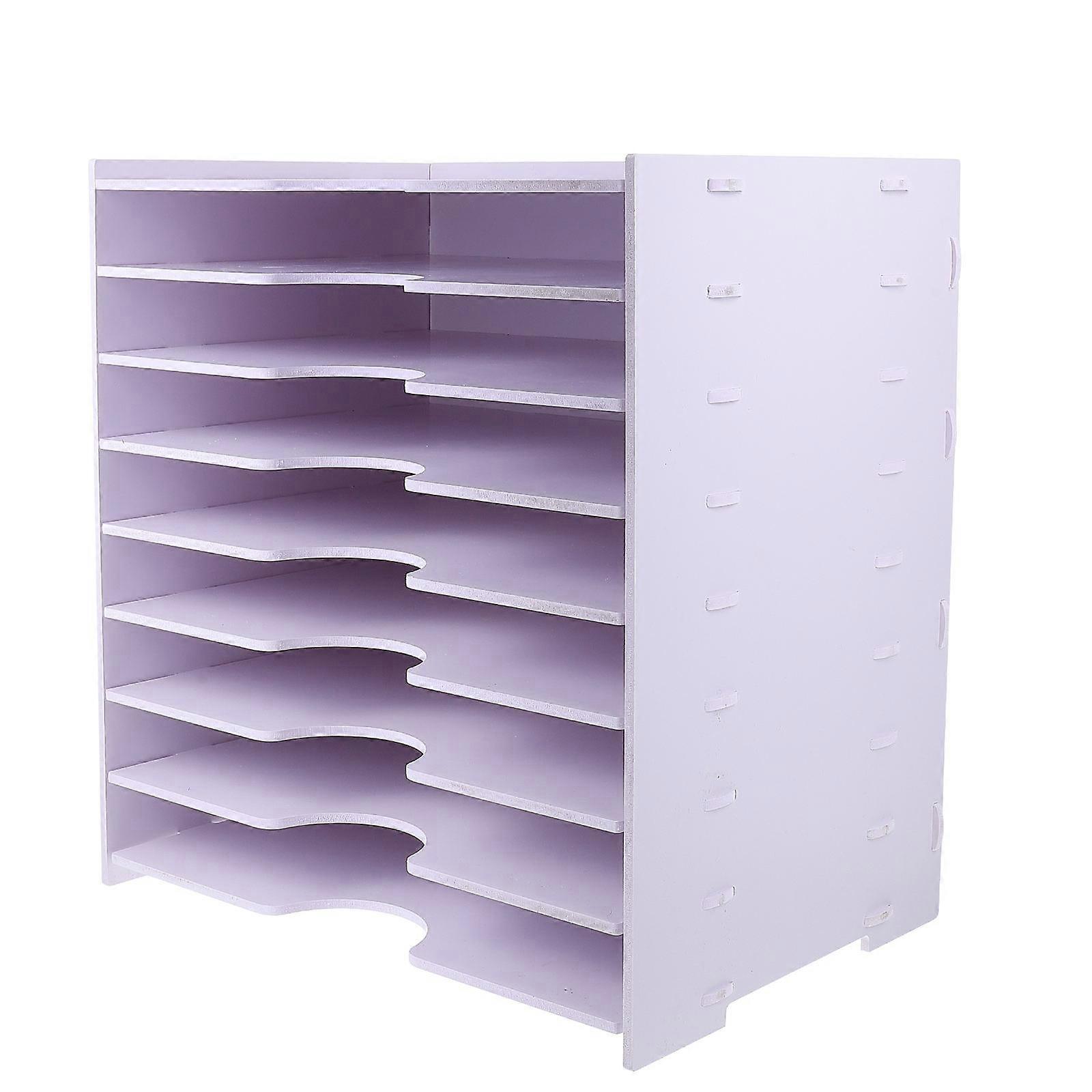 Document Storage Case For Office Use And Organization 39X36X26CM White 1Set