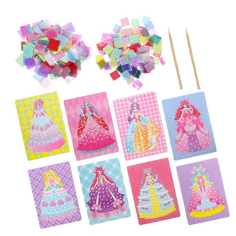 Puncture Painting Kits For Adults 2 Sets Creative Princess Theme Crafts Tool Suitable For Playtime Activity Assorted Color