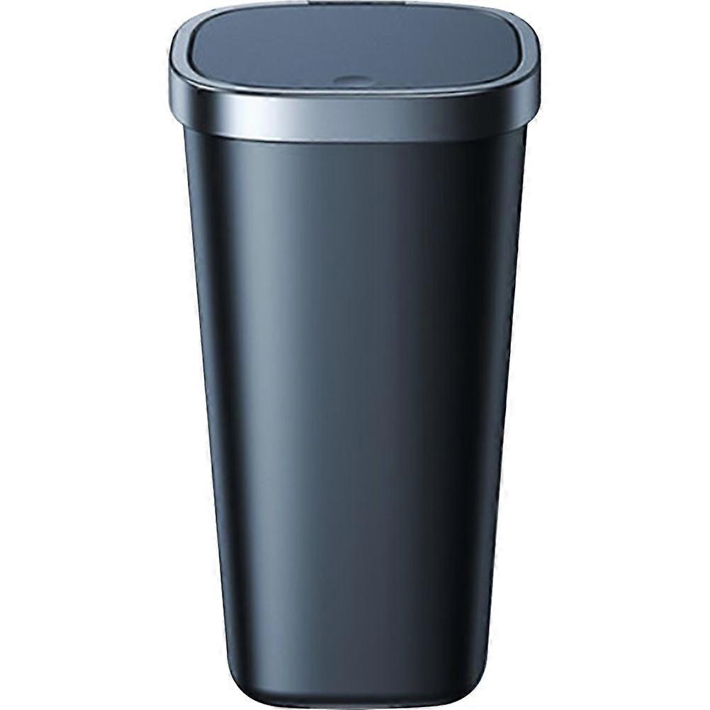 Portable Car Trash Can with Press to Open Lid Leak Proof Garbage Bin for Vehicle Cup Holder Durable Sturdy Auto Trash Container Secure Press Ring