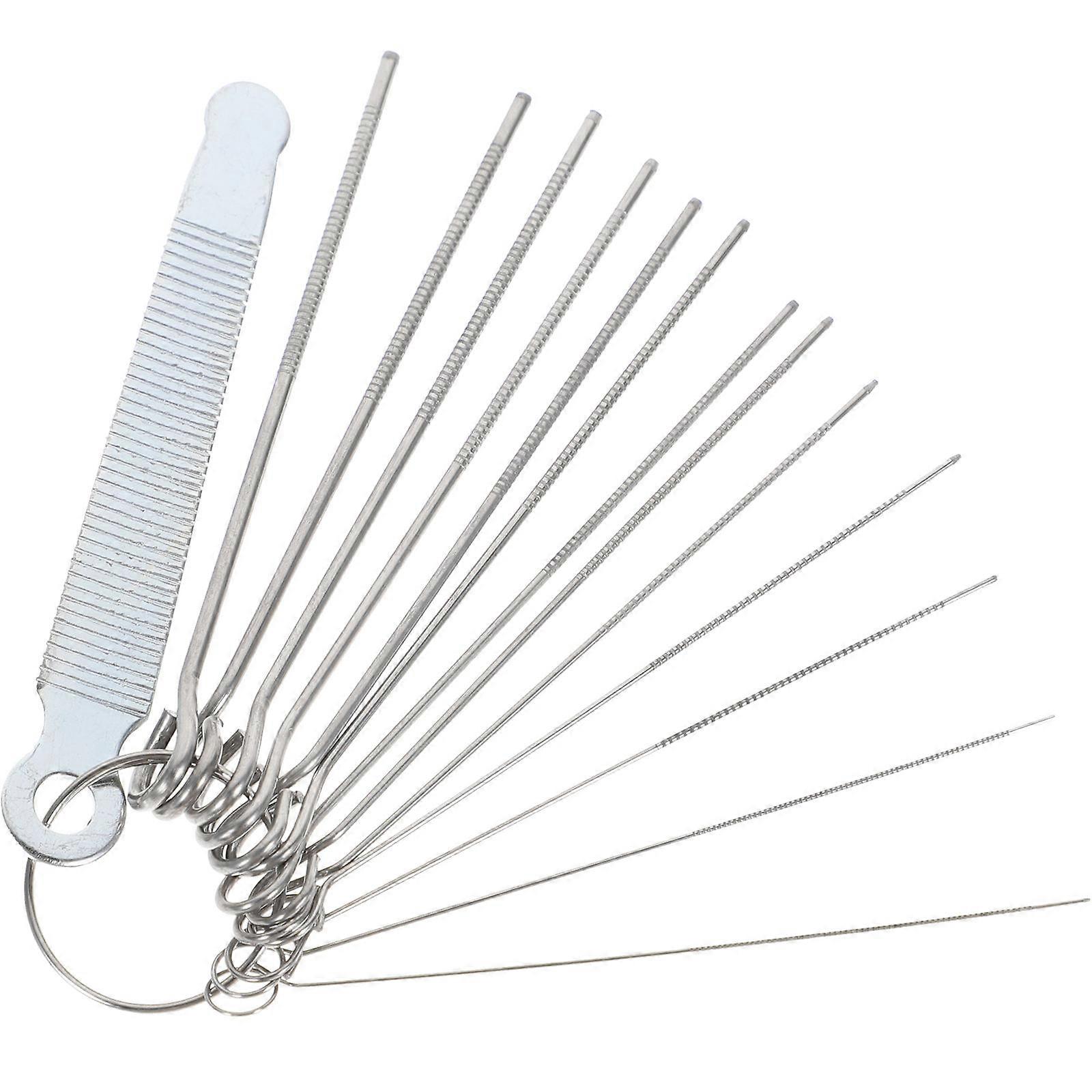Nut Slot Files For Professional Luthiers In Silver Designed For Woodworking With 1 Set For Easy Handling