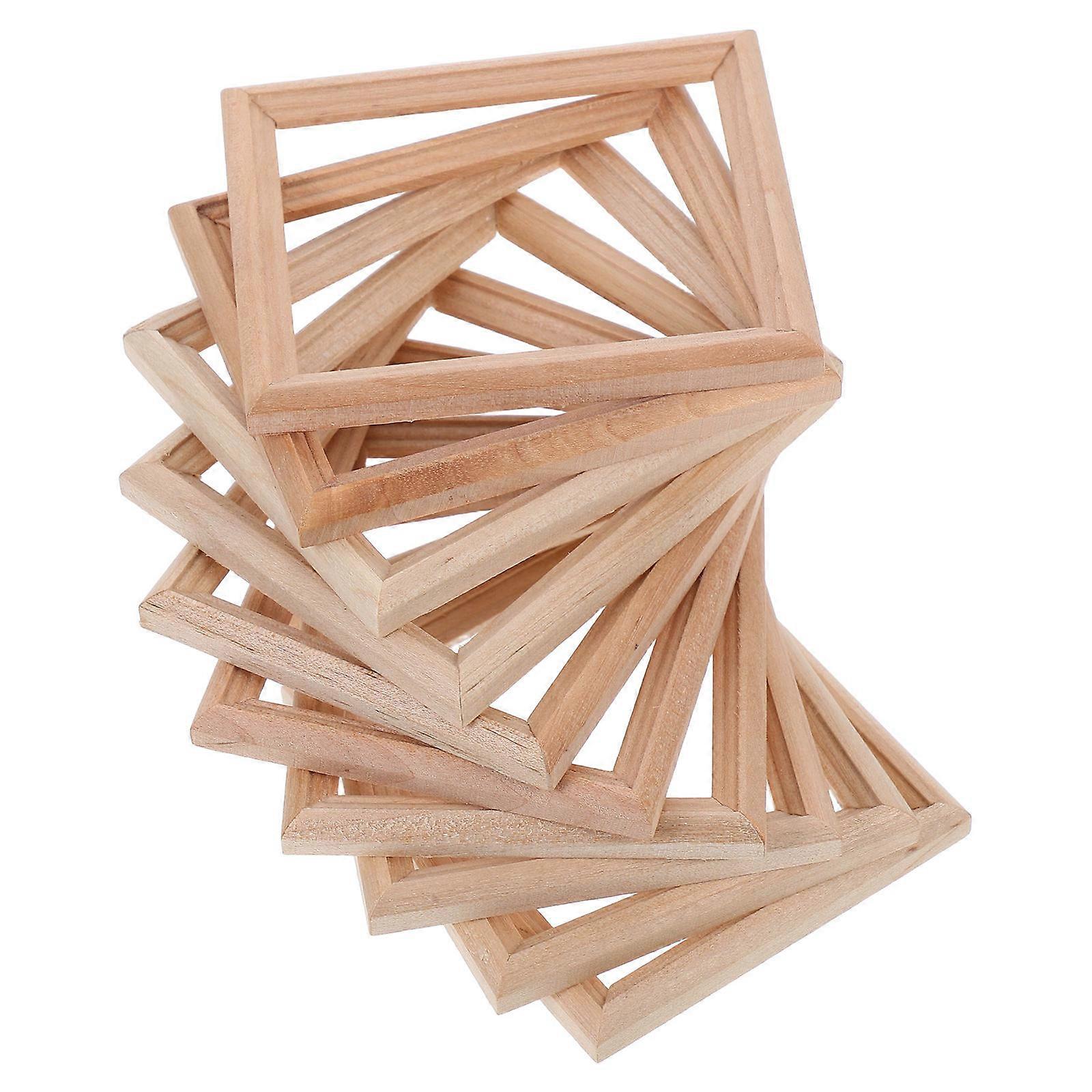 10Pcs Mini House Decorative Photo Frames Vivid Micro Landscape Props