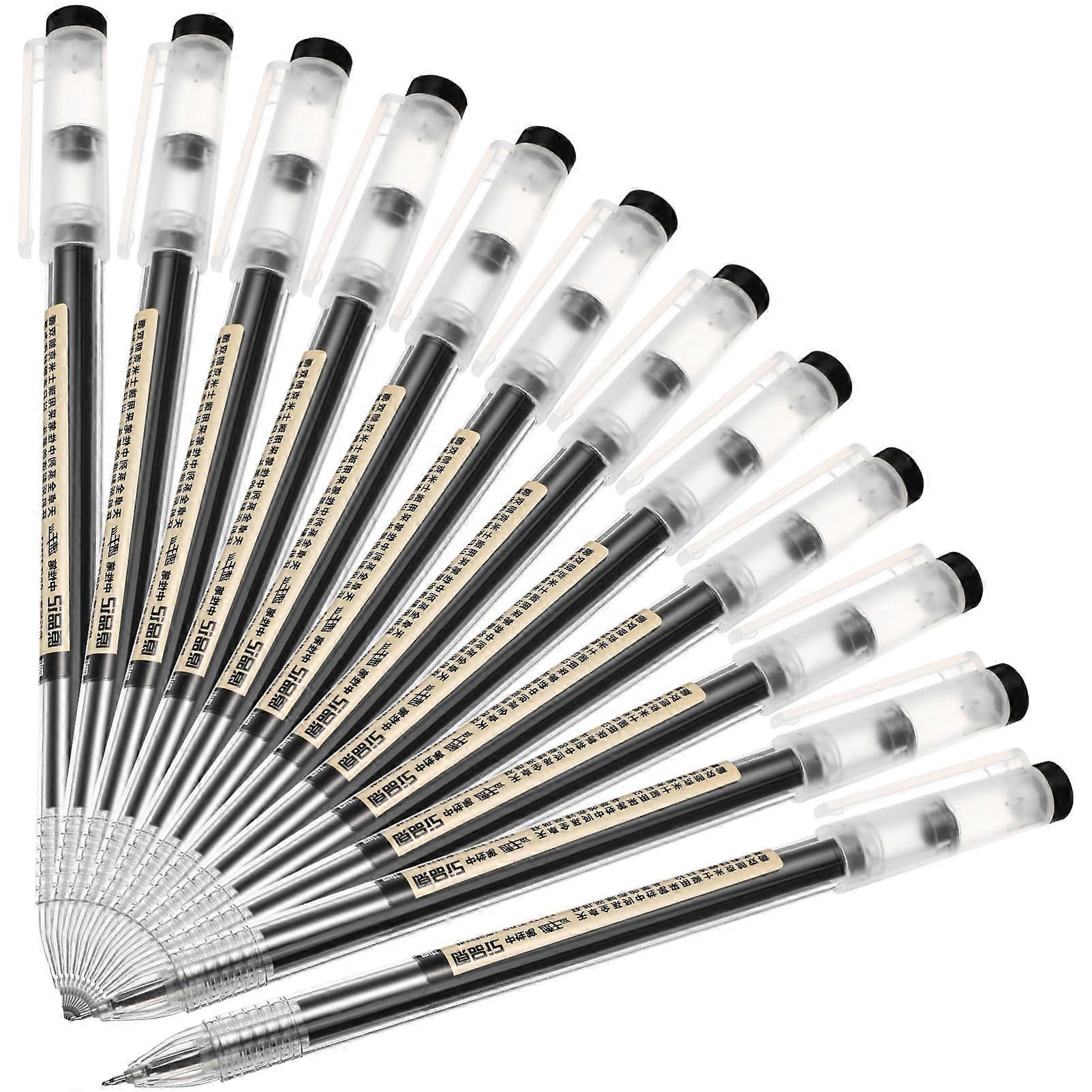 12-Piece Gel Pen Set with Smooth Needle Point Ink for School and Office Use, Assorted Colors, Perfect for Students