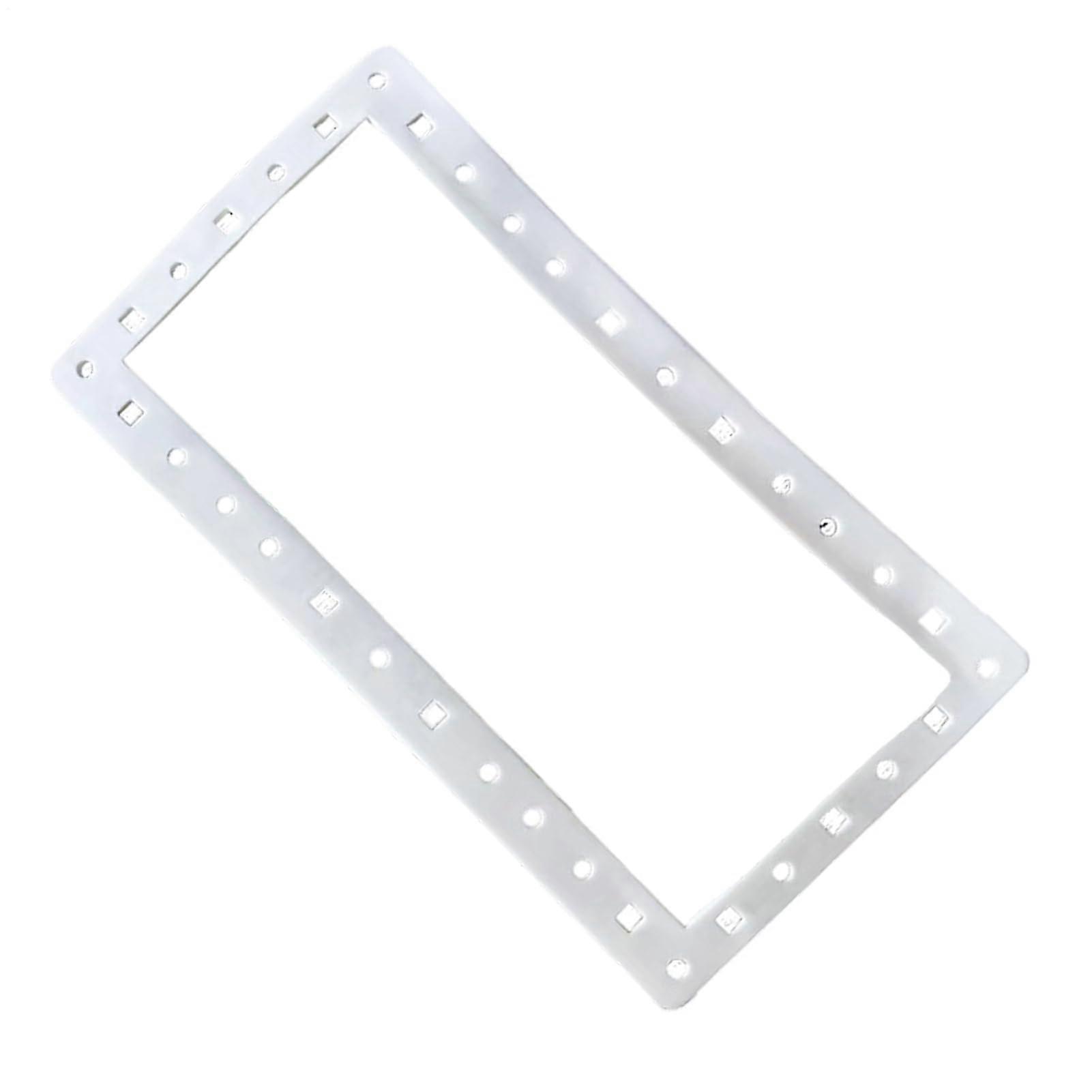 Pool skimmer gaskets, wide opening, bottom gasket, flexible adhesive for panels, automatic walls, replacement