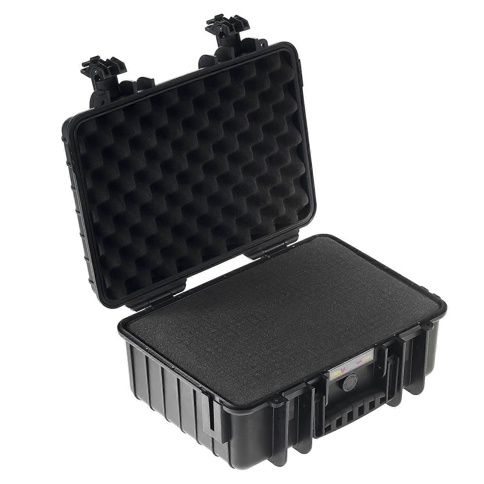 Waterproof Case 4000 Foam Pre-Perforated With CS Strap And Lid Pocket Black