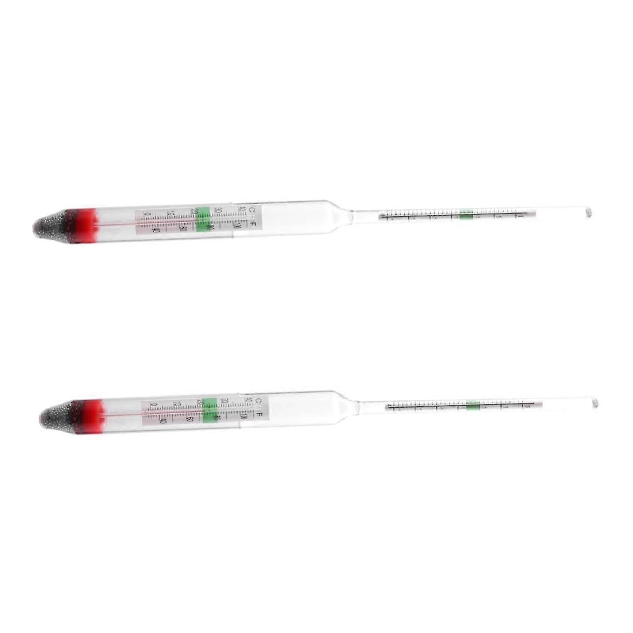 Set of 2 Seawater Hydrometers for Aquariums - Salt Content Measurement Tools for Fish Tanks, Saltwater Compatibility