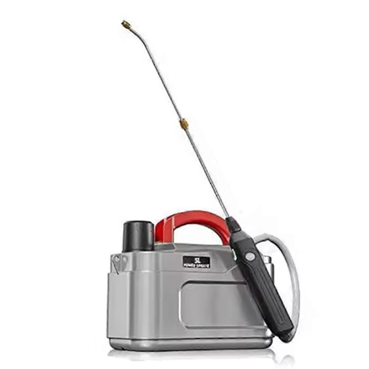 Shoulder Style Electric 5L Watering Can with Stretchable Type-C Rechargeable Automatic Garden Plant Grey