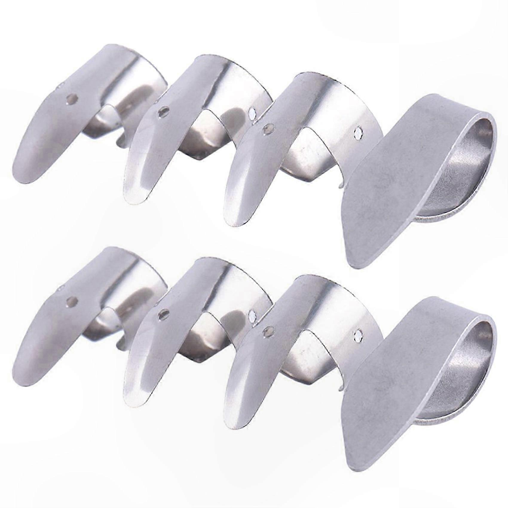 Metal Finger Picks and Thumb Pick Set for Guitar, Dobro, Banjo Instruments