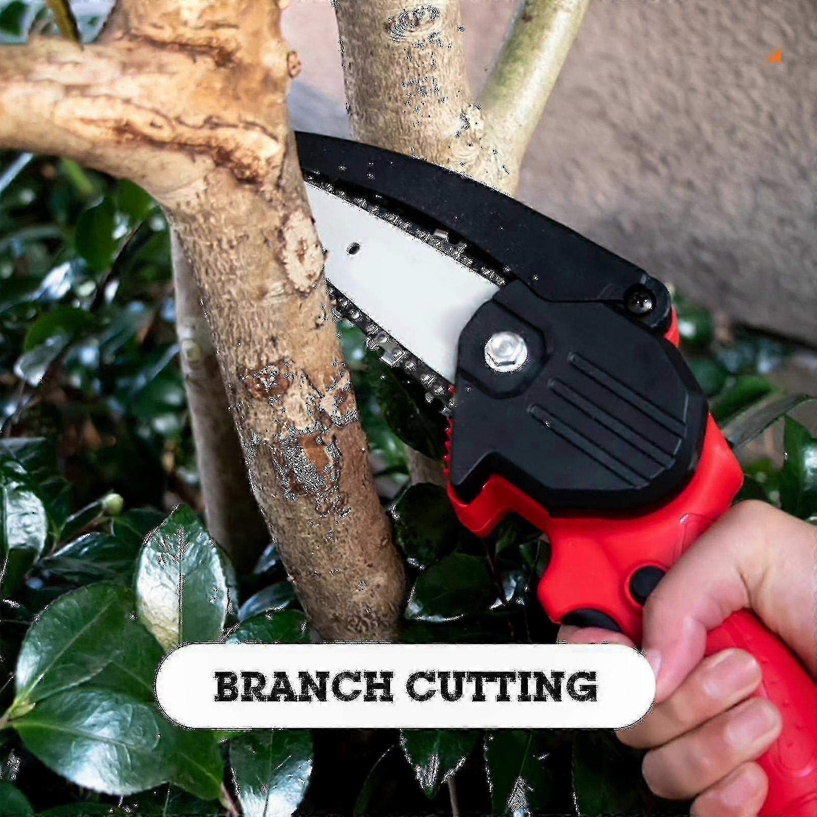 Cordless Mini Electric Chainsaw for Woodworking Projects Handheld Rechargeable Tool