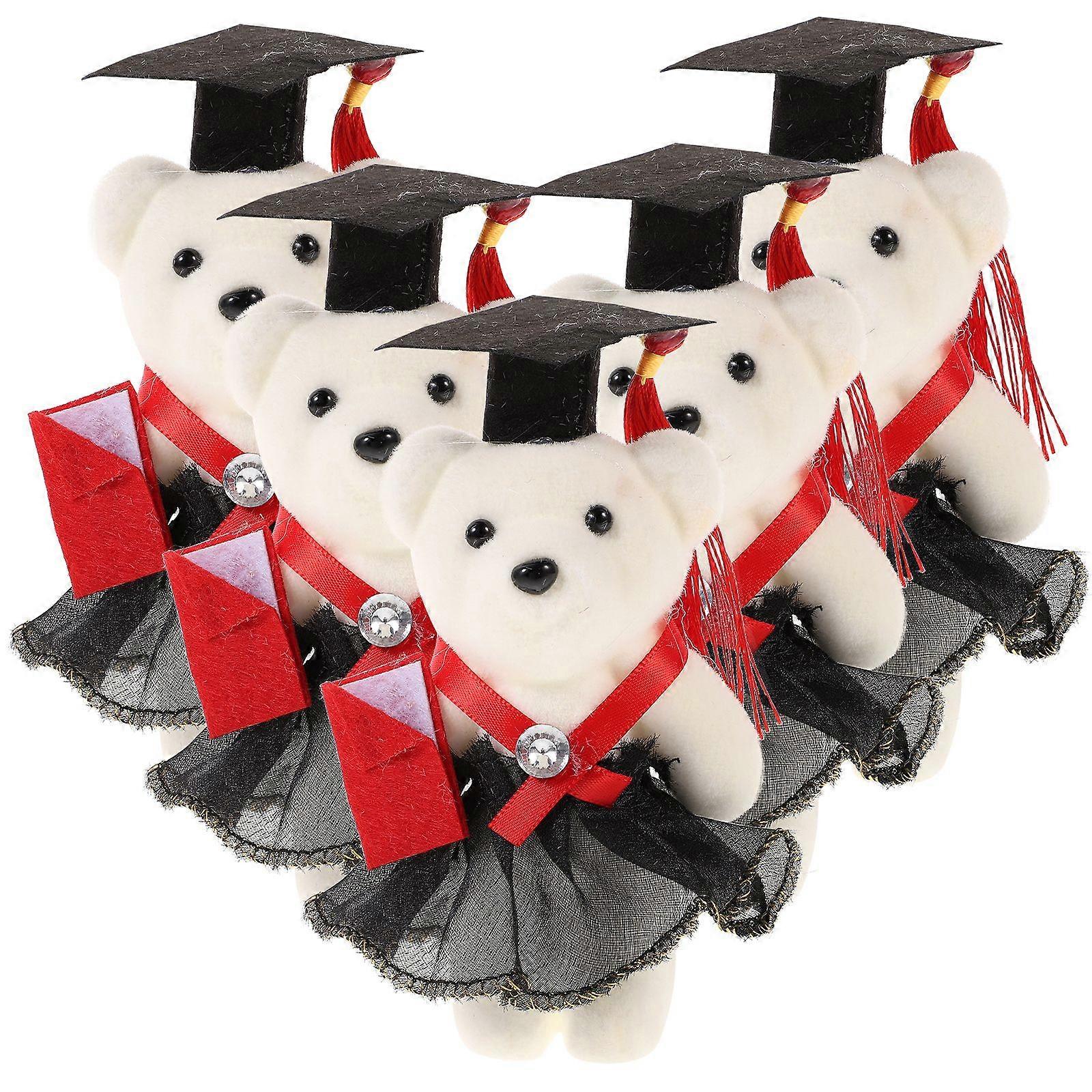 5PCS Bear Graduation in Multi-functional Lovely Bear Graduation (With Cap)