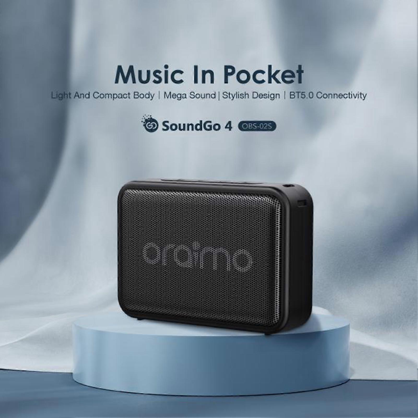 Oraimo SoundGo 4 Portable Wireless Speaker - Pocket-Friendly, Powerful Bass, Versatile Modes