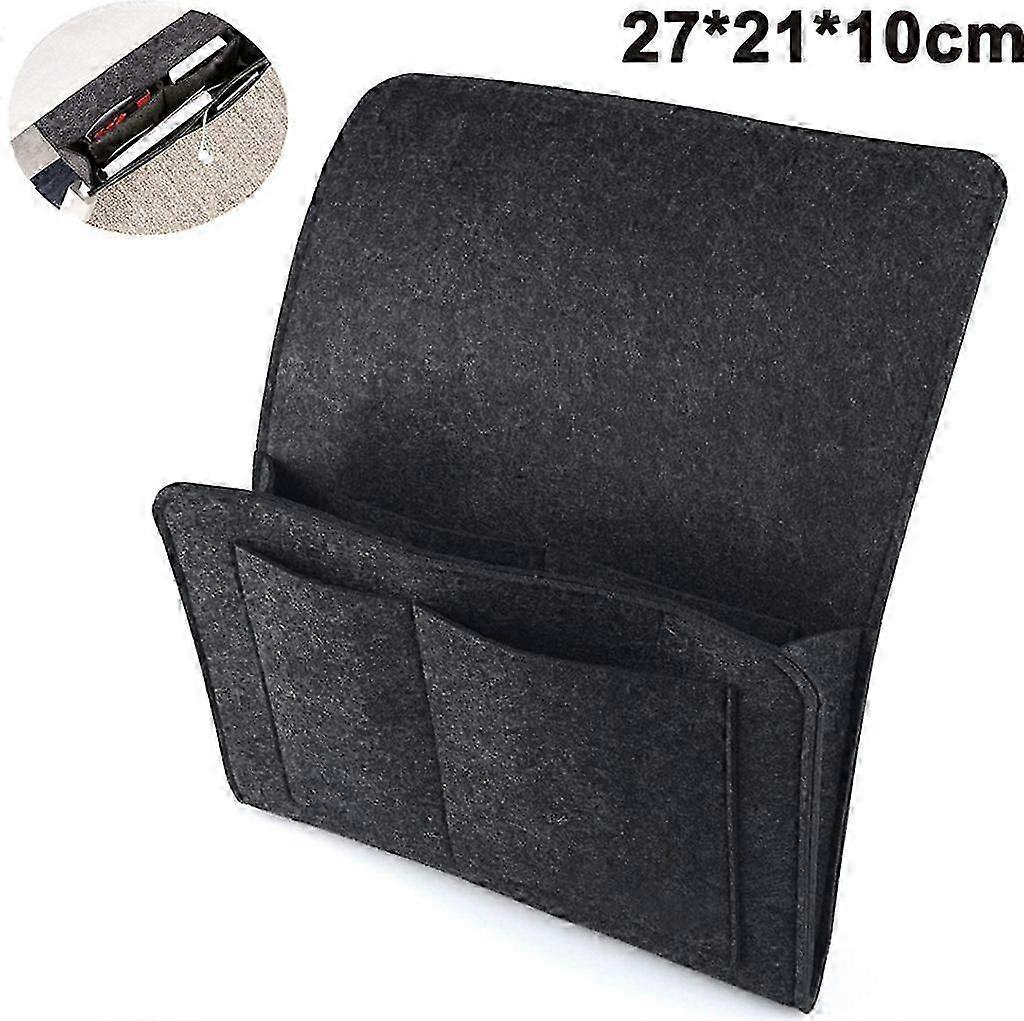 Non-slip bedside organiser for books, tablets and essentials  UK home storage solution